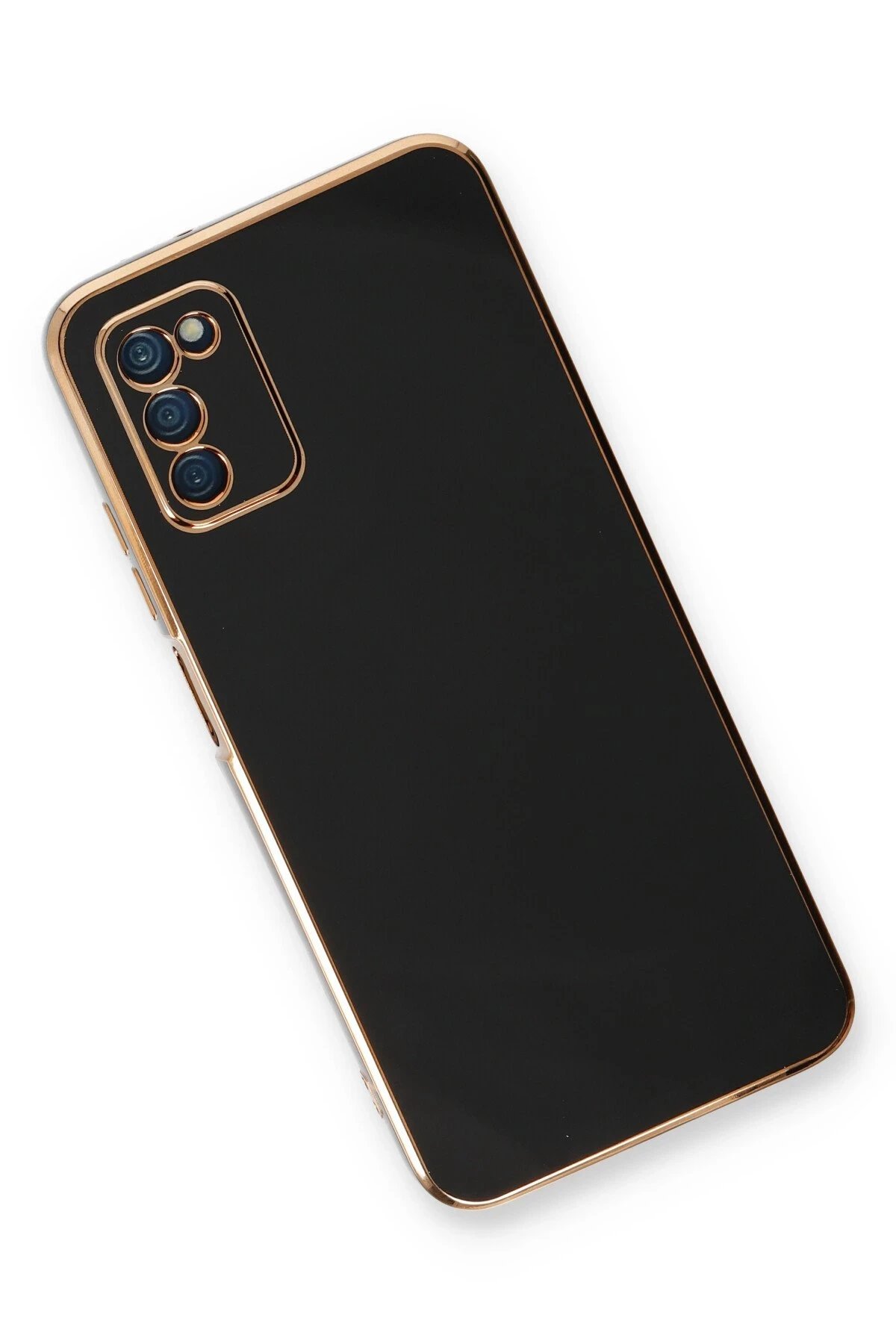 Newface Samsung Galaxy A03S Kılıf Volet Silikon - Siyah