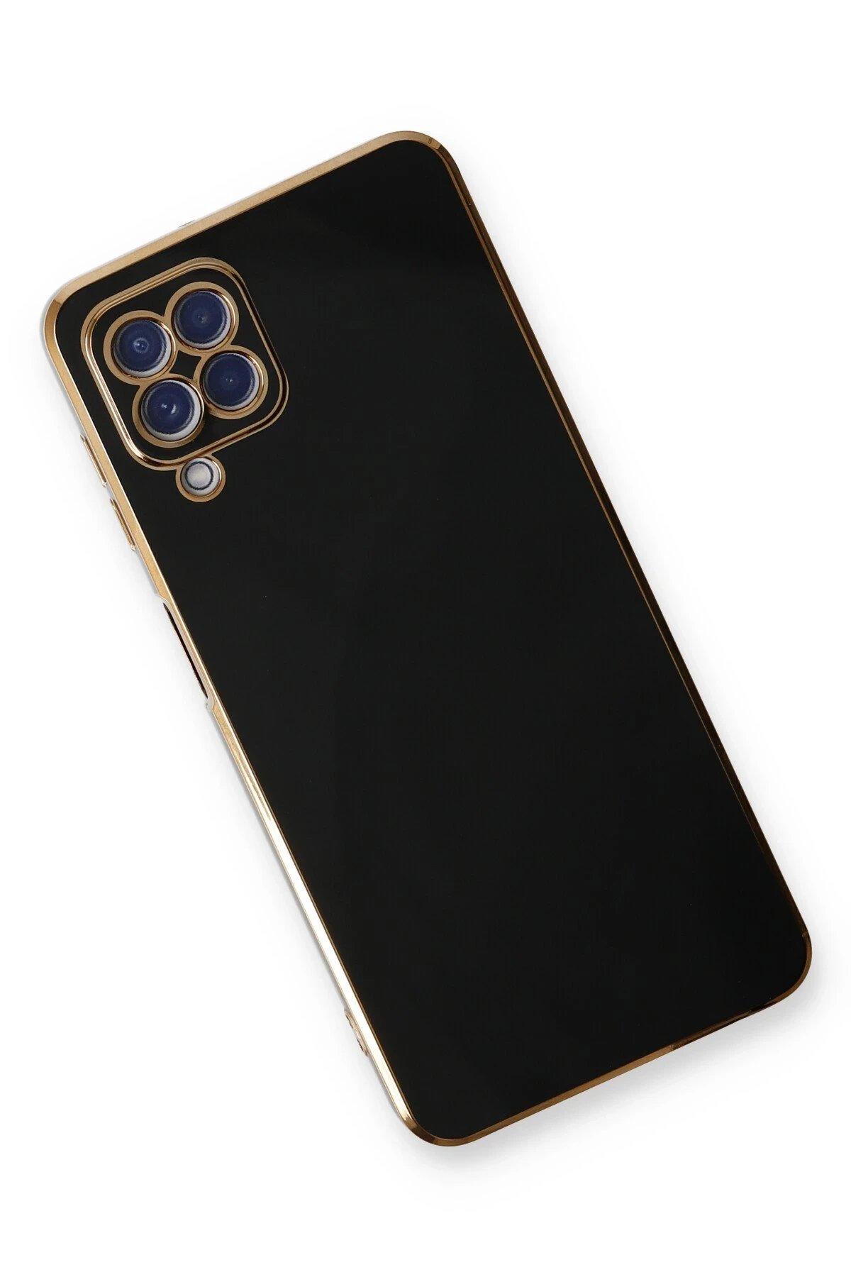 Newface Samsung Galaxy A22 Kılıf Volet Silikon - Siyah