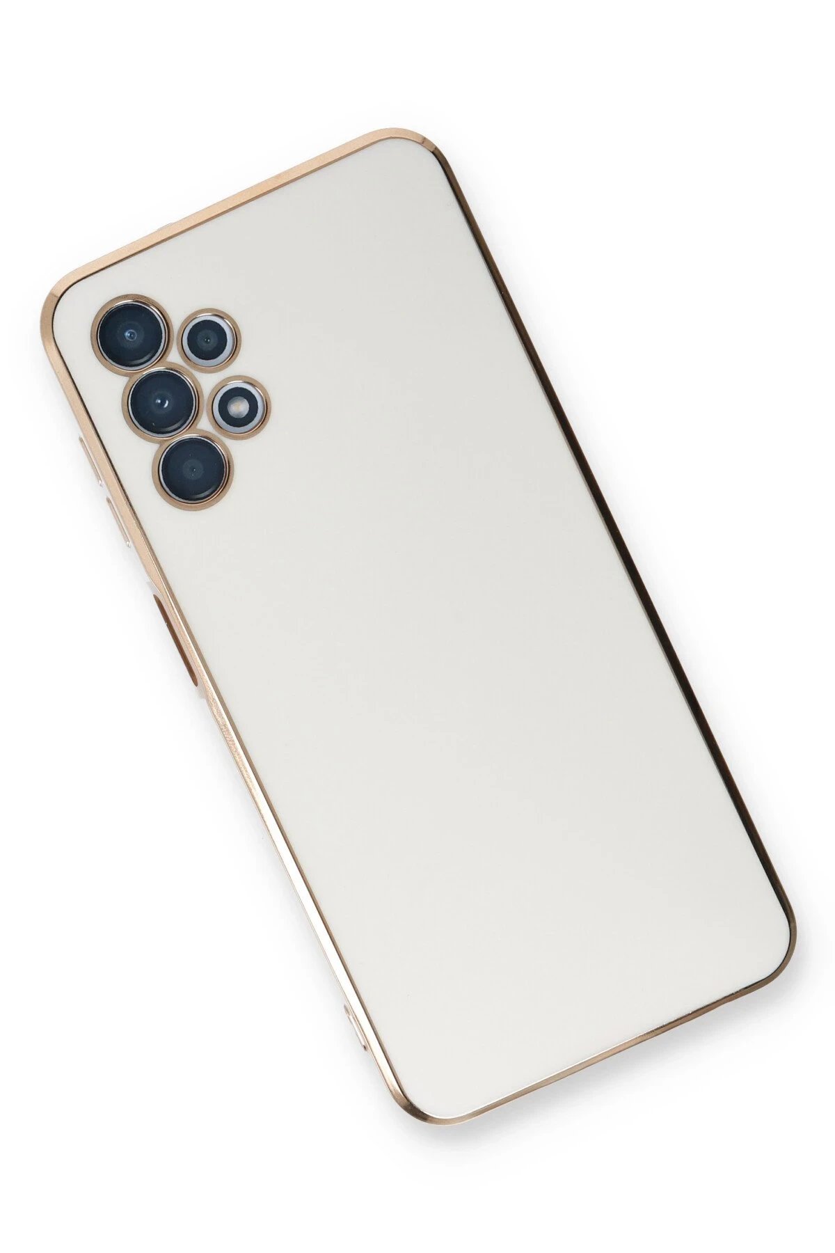 Newface Samsung Galaxy A13 4G Kılıf Volet Silikon - Beyaz