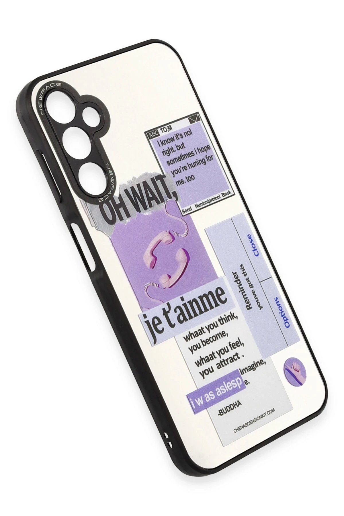 Newface Samsung Galaxy A04S Kılıf Mirror Desenli Kapak - Mirror - 4