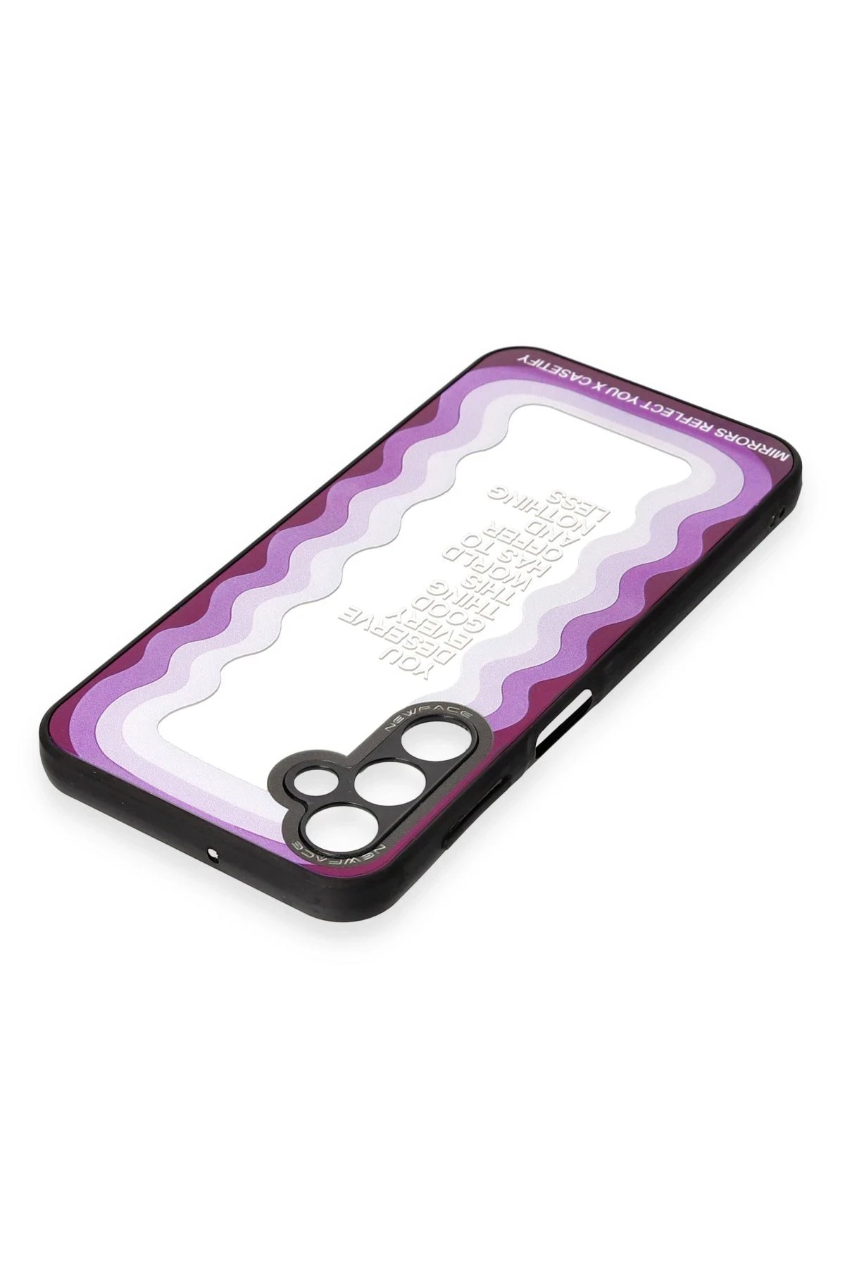 Newface Samsung Galaxy A04S Kılıf Mirror Desenli Kapak - Mirror - 5