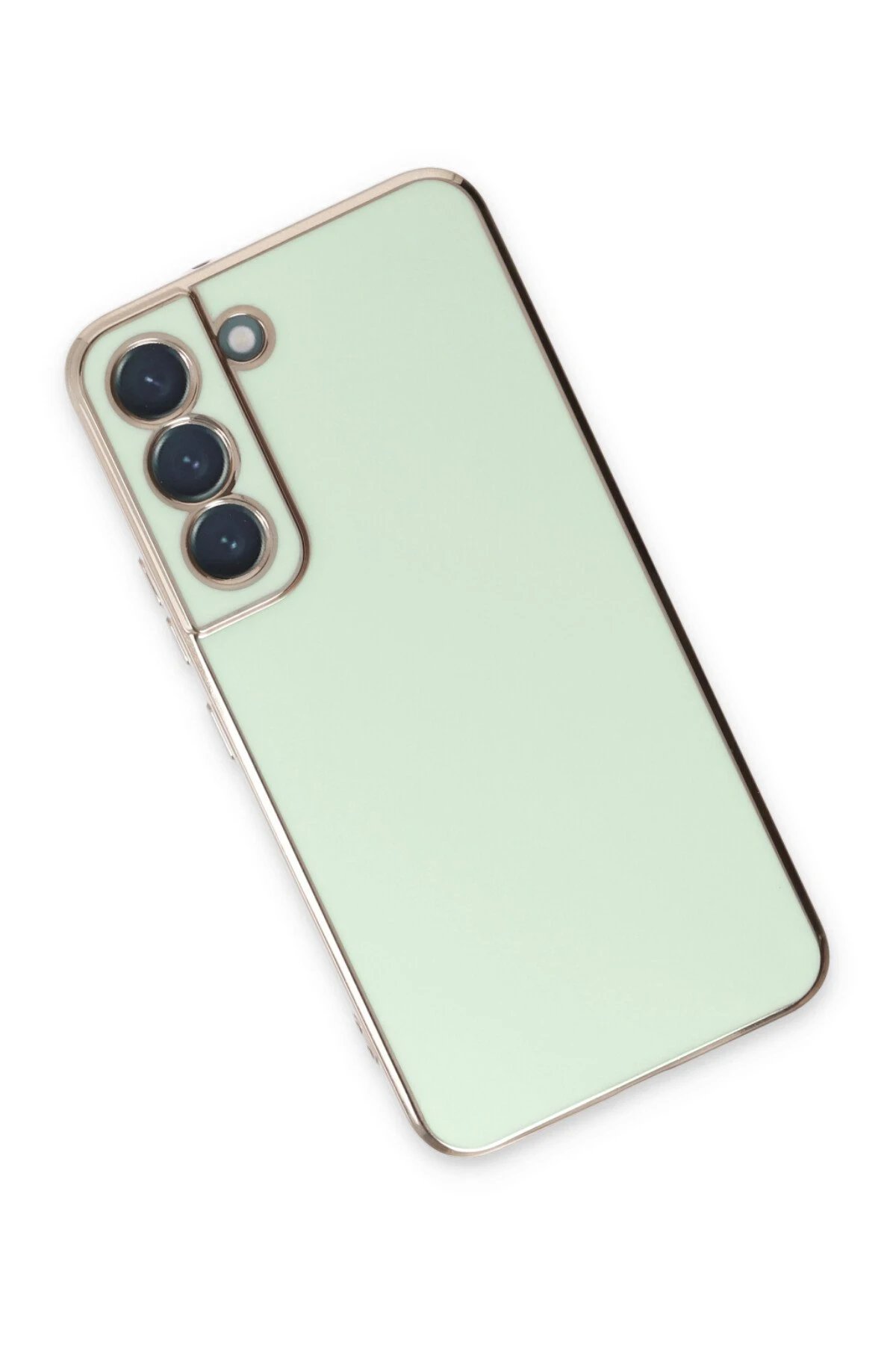 Newface Samsung Galaxy S22 Plus Kılıf Volet Silikon - Açık Yeşil