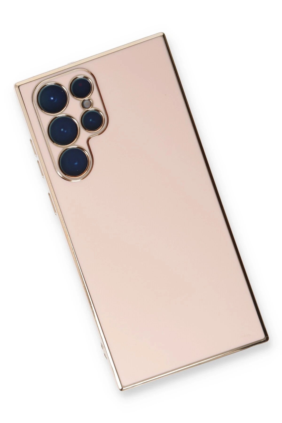 Newface Samsung Galaxy S22 Ultra Kılıf Volet Silikon - Pembe