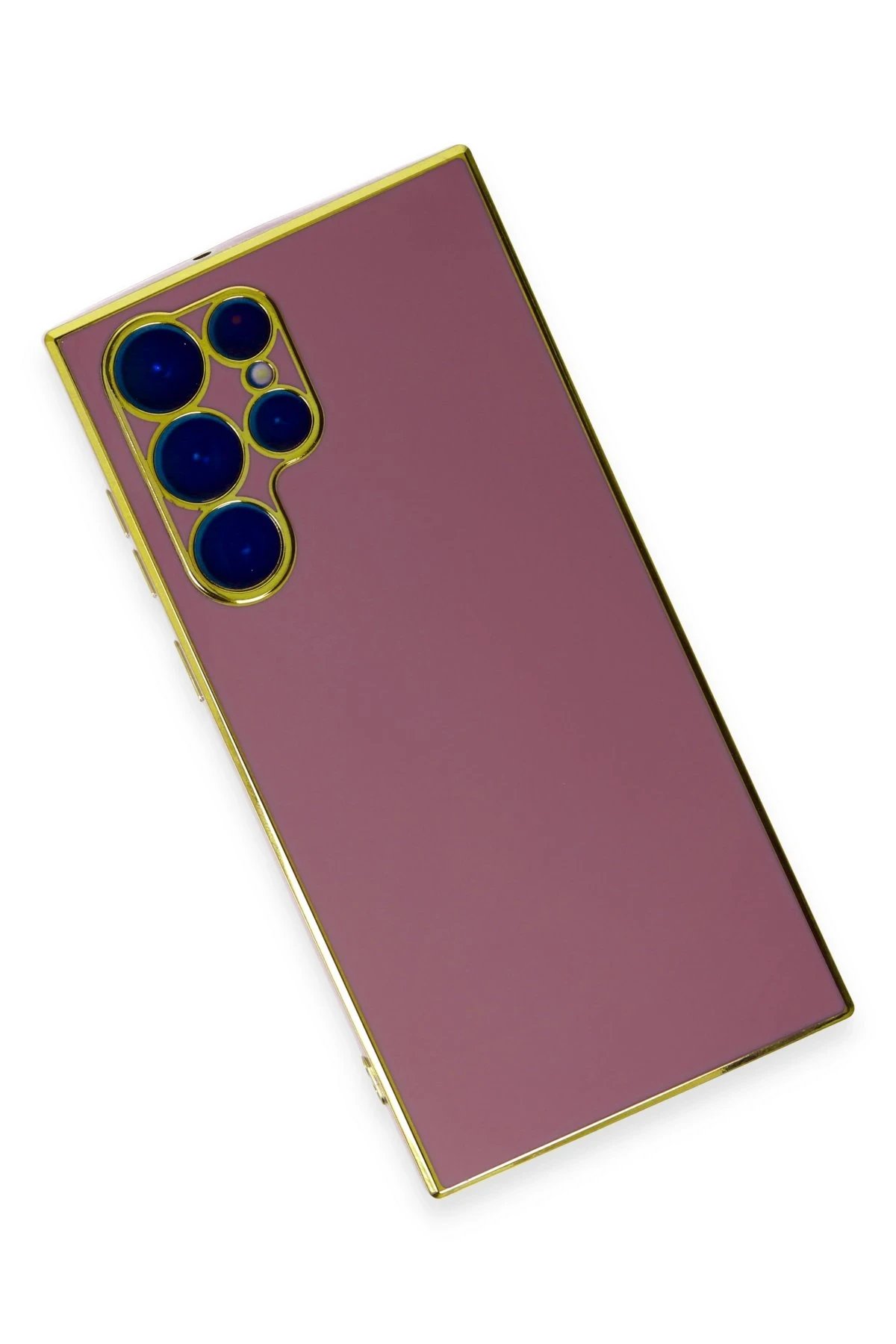 Newface Samsung Galaxy S22 Ultra Kılıf Volet Silikon - Kırmızı