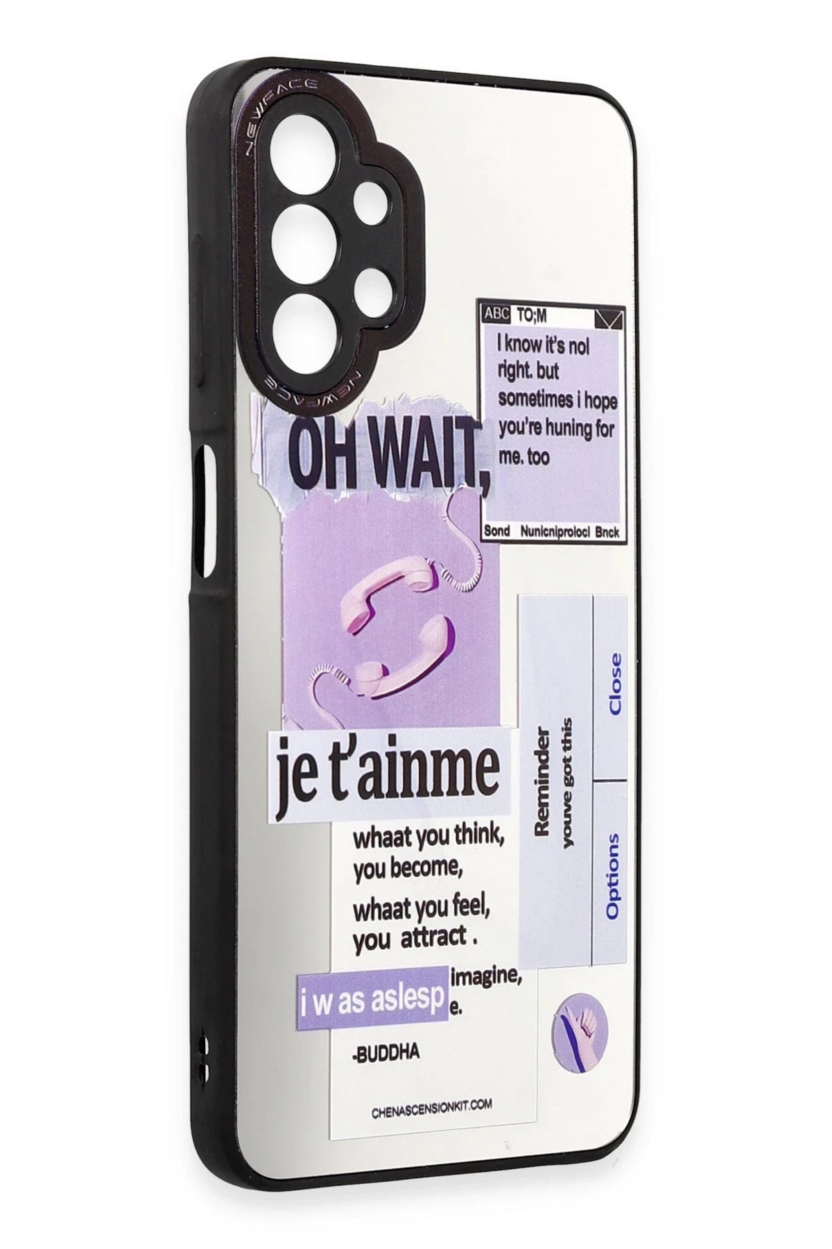 Newface Samsung Galaxy A13 4G Kılıf Mirror Desenli Kapak - Mirror - 4