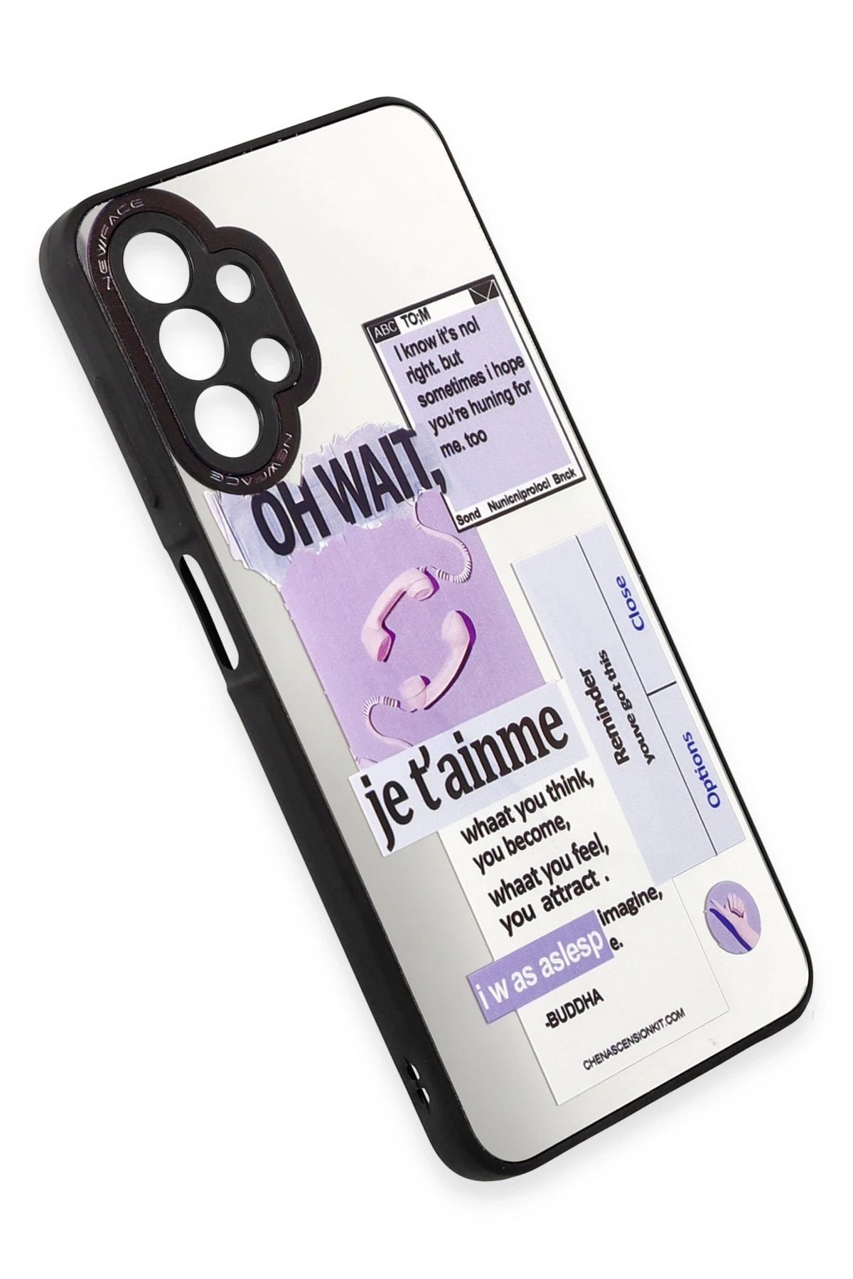 Newface Samsung Galaxy A13 4G Kılıf Mirror Desenli Kapak - Mirror - 4