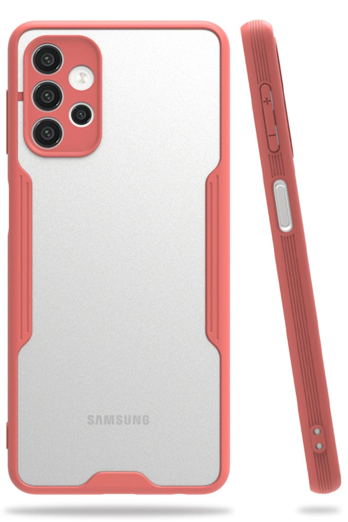 Newface Samsung Galaxy A52 Kılıf Platin Silikon - Pembe
