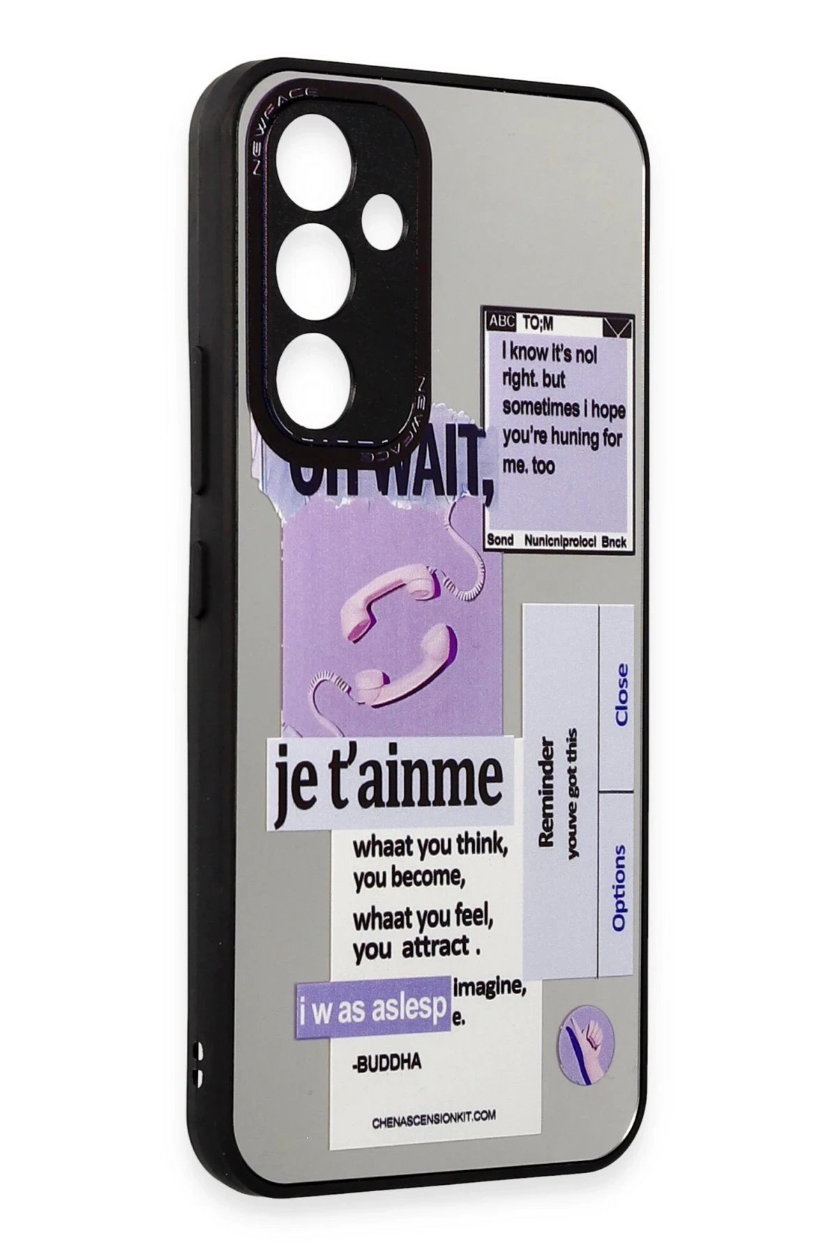 Newface Samsung Galaxy A34 5G Kılıf Mirror Desenli Kapak - Mirror - 4