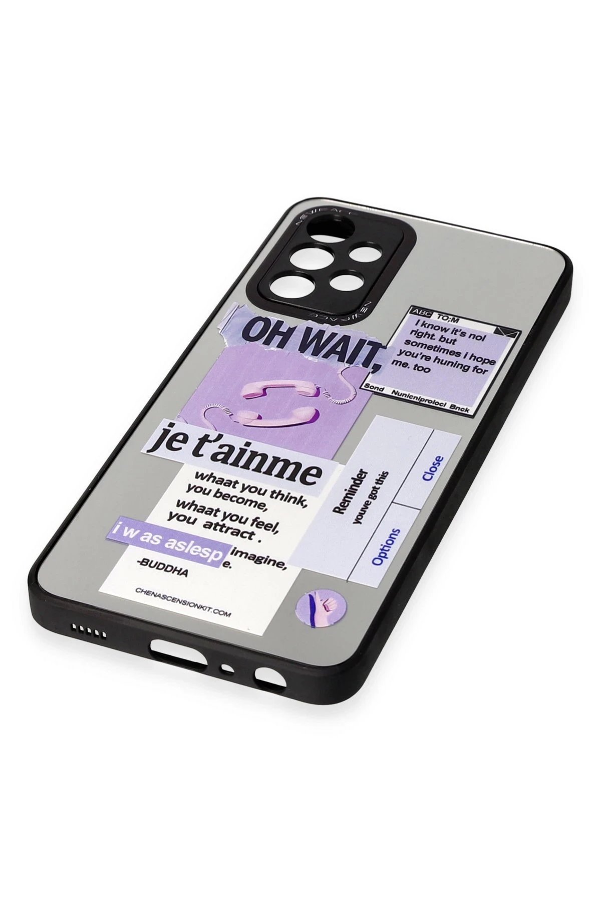 Newface Samsung Galaxy A52 Kılıf Mirror Desenli Kapak - Mirror - 4