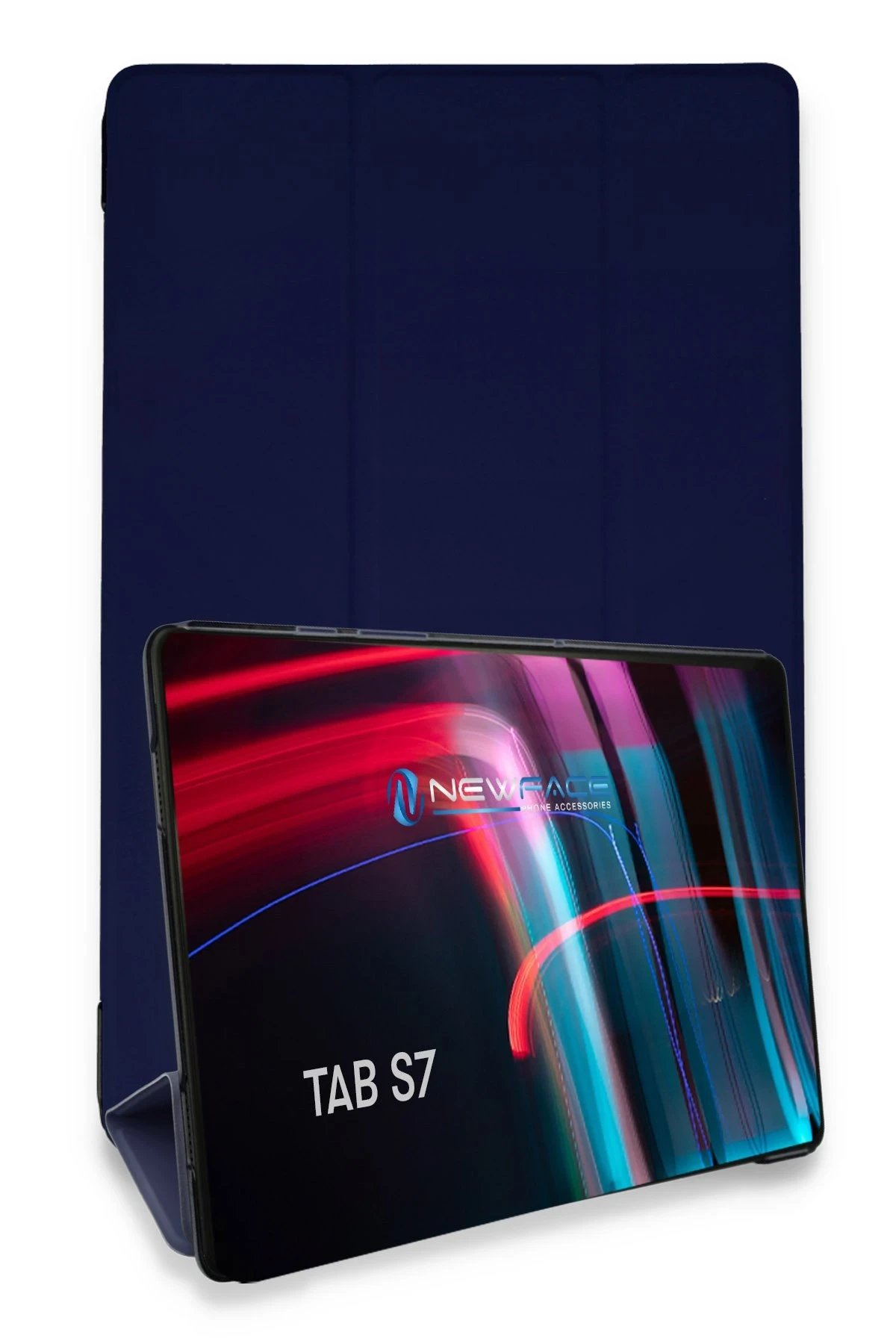 Newface Samsung Galaxy T870 Tab S7 11 Kılıf Tablet Smart Kılıf - Lacivert