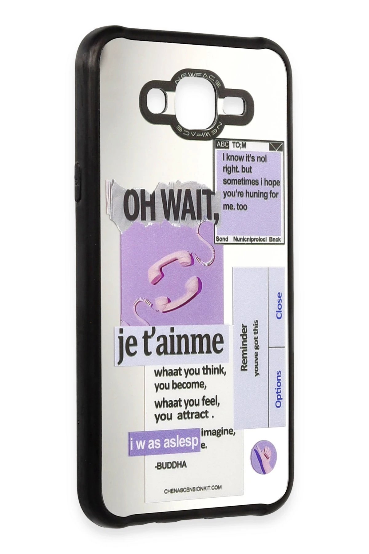 Newface Samsung Galaxy J7 Kılıf Mirror Desenli Kapak - Mirror - 4