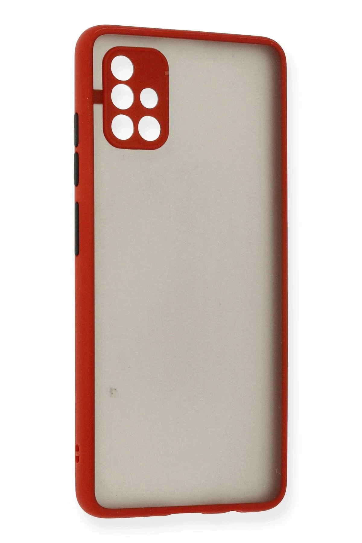 Newface Samsung Galaxy A51 Kılıf Montreal Silikon Kapak - Kırmızı