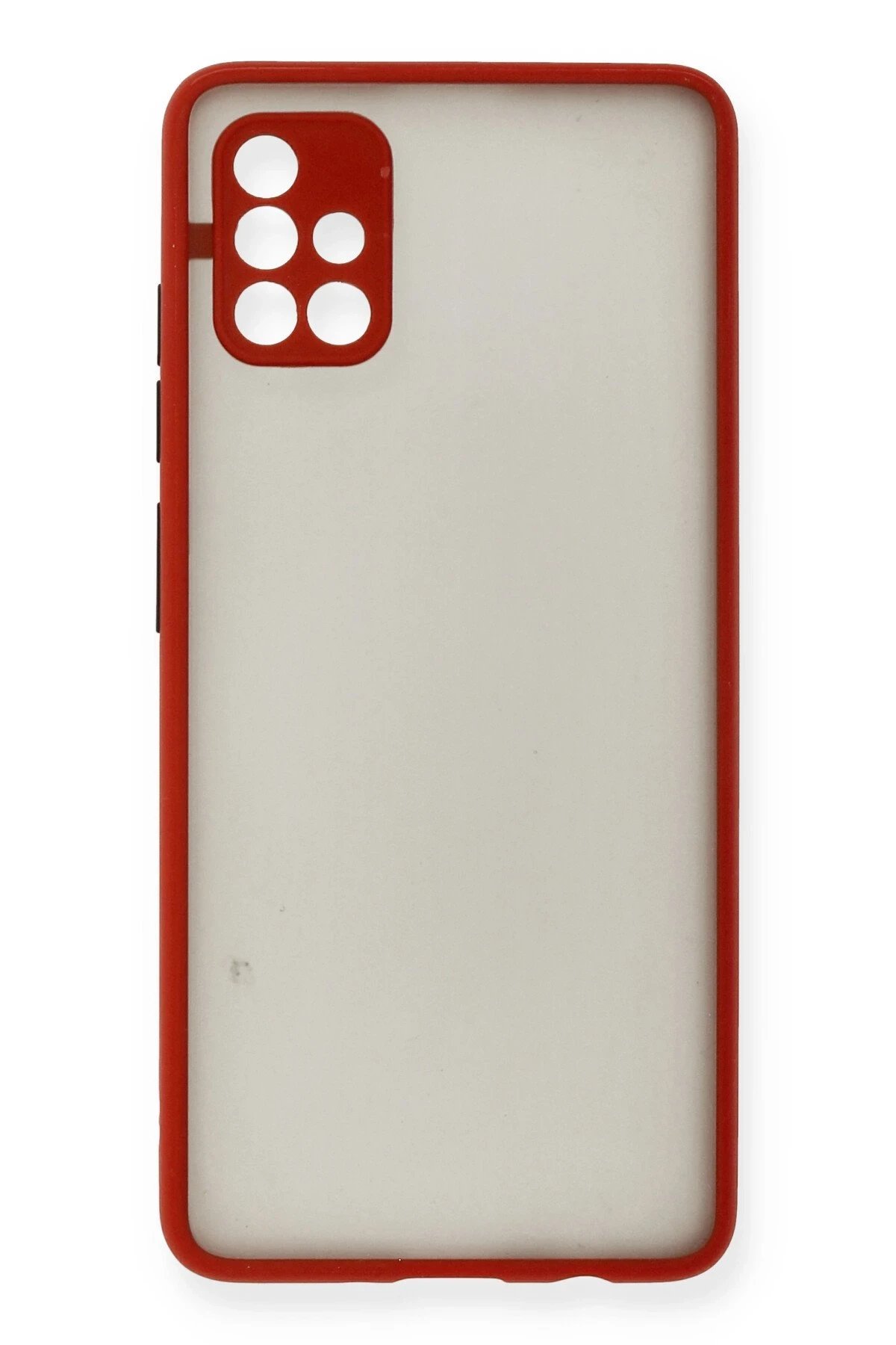 Newface Samsung Galaxy A51 Kılıf Montreal Silikon Kapak - Kırmızı