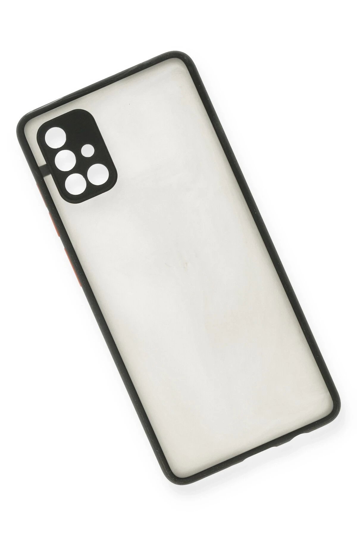 Newface Samsung Galaxy A71 Kılıf Montreal Silikon Kapak - Siyah