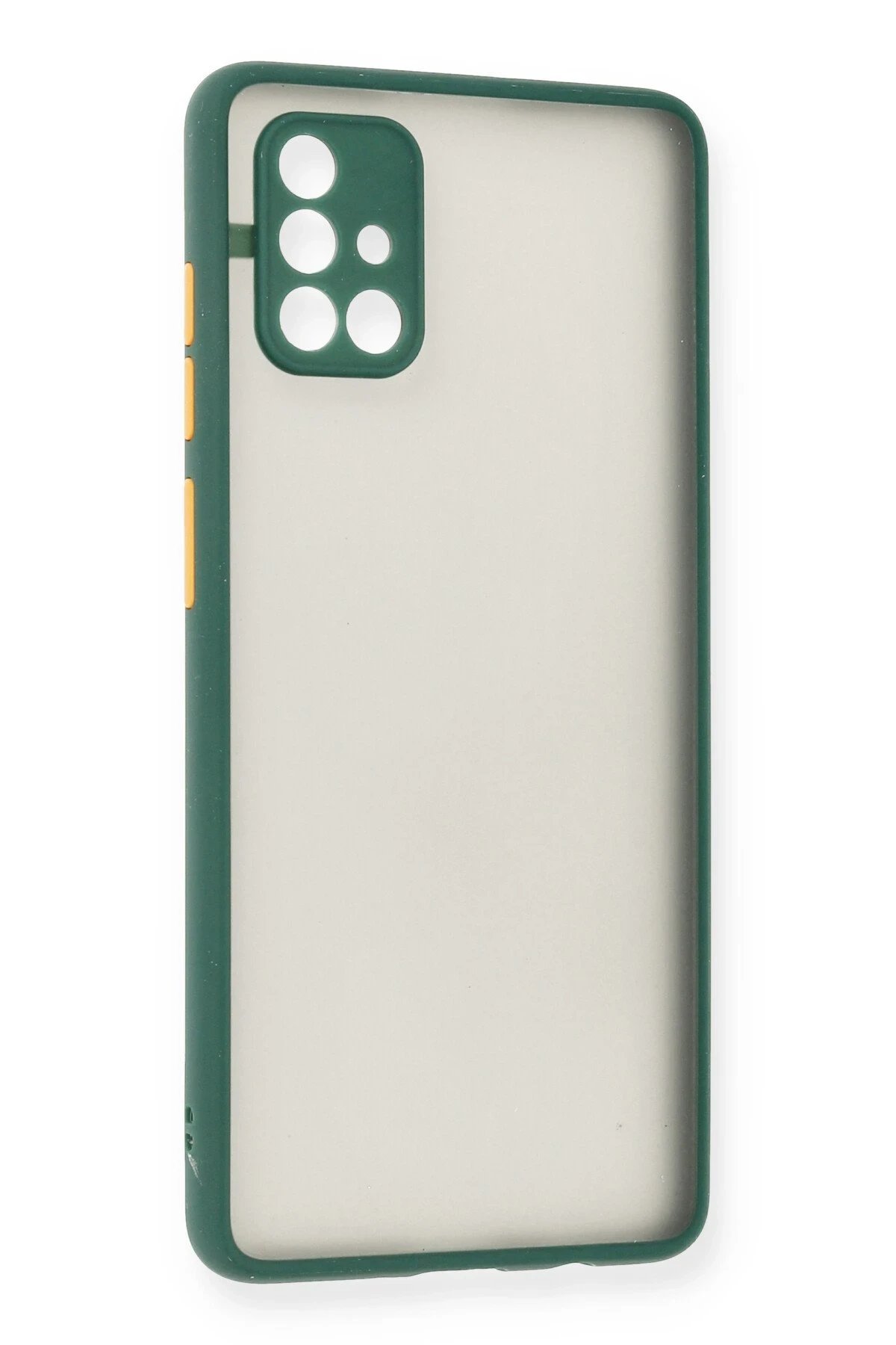 Newface Samsung Galaxy A71 Kılıf Montreal Silikon Kapak - Yeşil