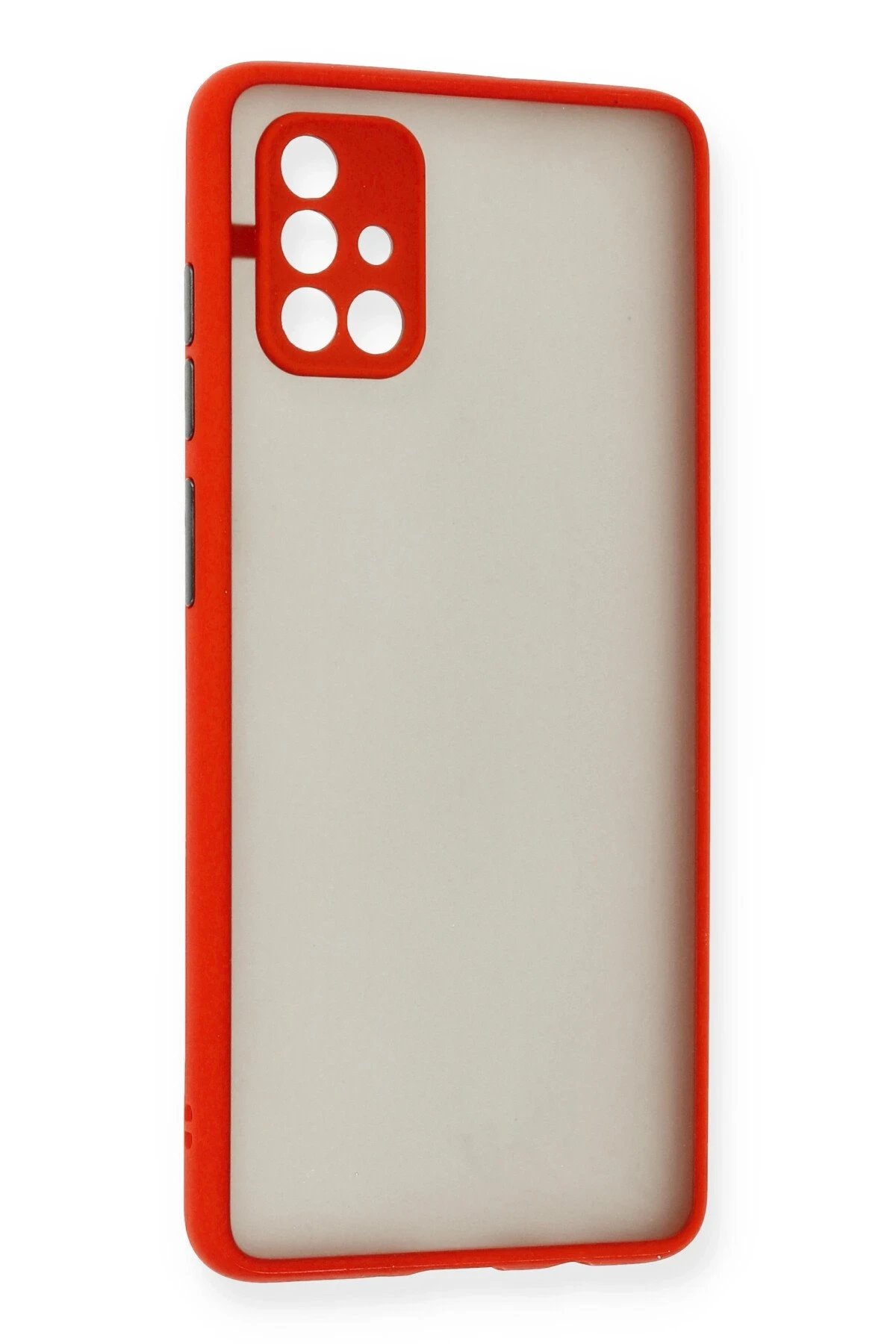 Newface Samsung Galaxy A71 Kılıf Montreal Silikon Kapak - Kırmızı