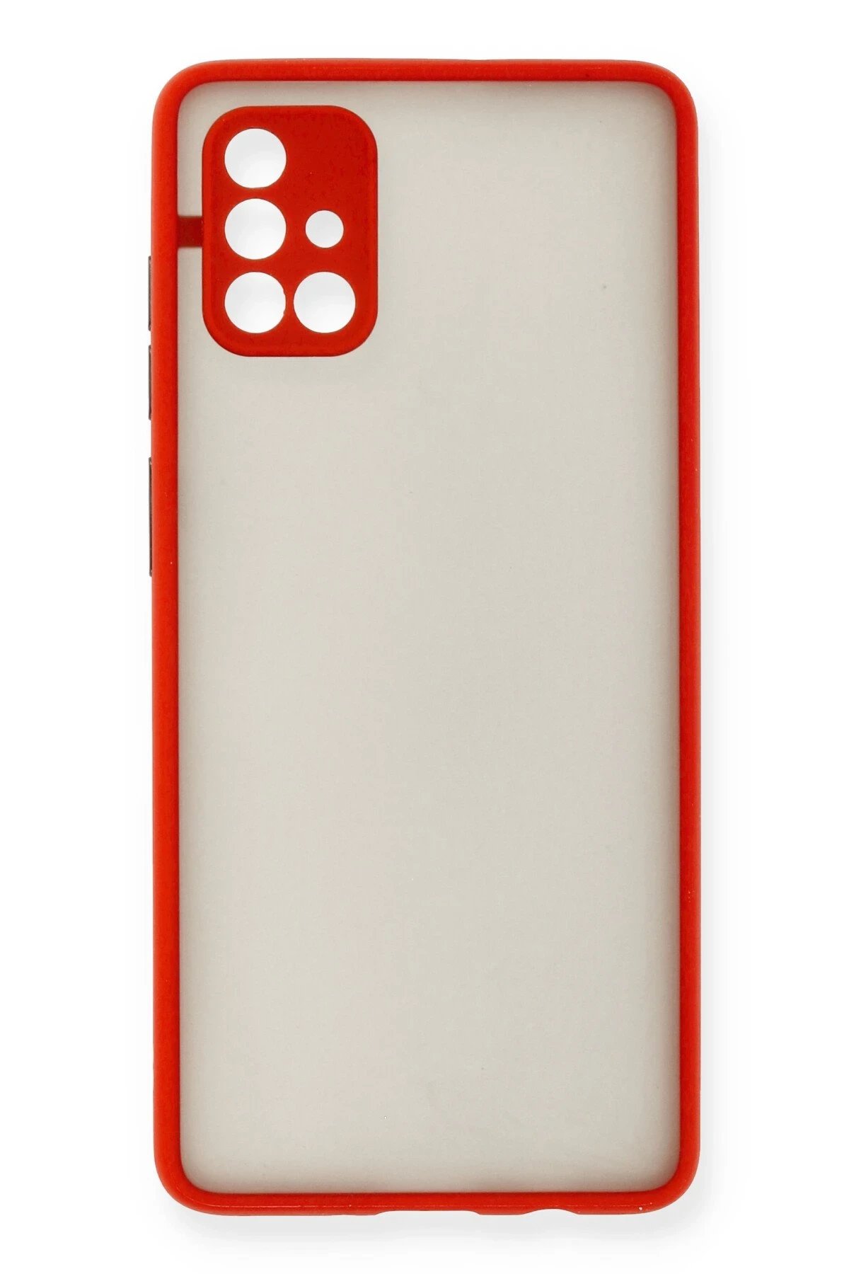 Newface Samsung Galaxy A71 Kılıf Montreal Silikon Kapak - Kırmızı