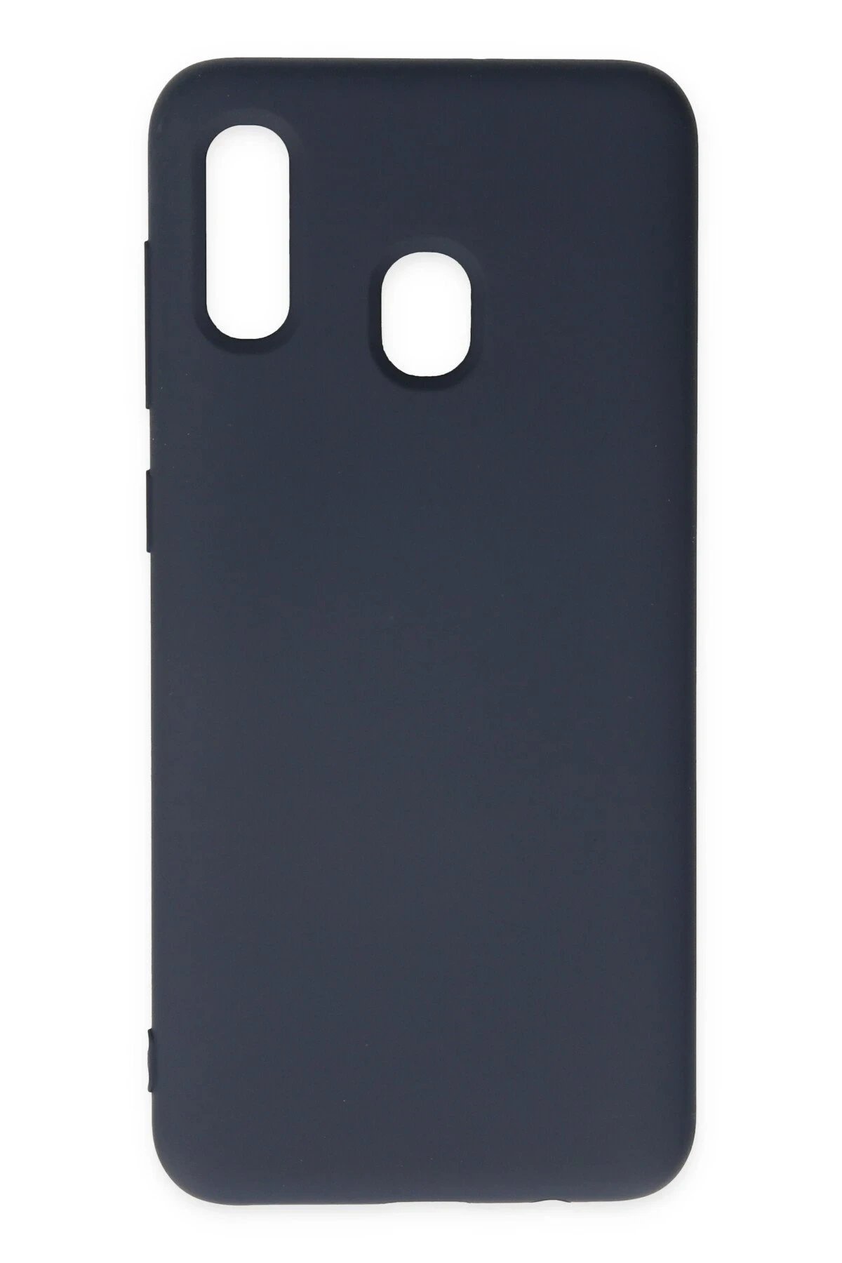 Newface Samsung Galaxy A20 Kılıf Nano içi Kadife Silikon - Lacivert