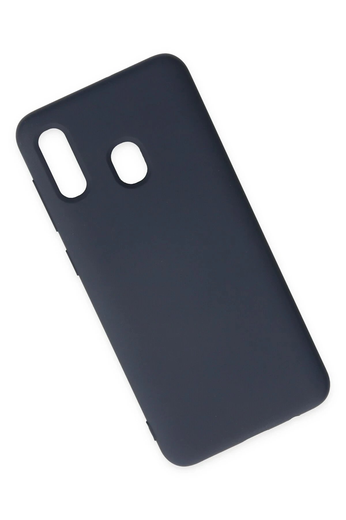 Newface Samsung Galaxy A20 Kılıf Nano içi Kadife Silikon - Lacivert