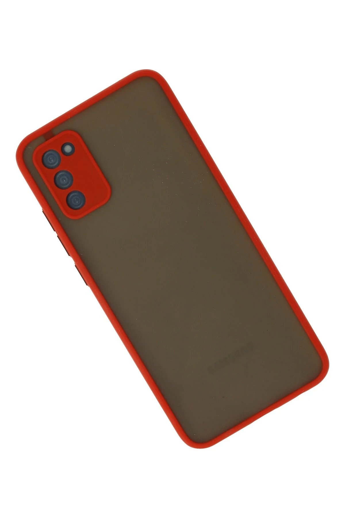 Newface Samsung Galaxy A02S Kılıf Montreal Silikon Kapak - Kırmızı