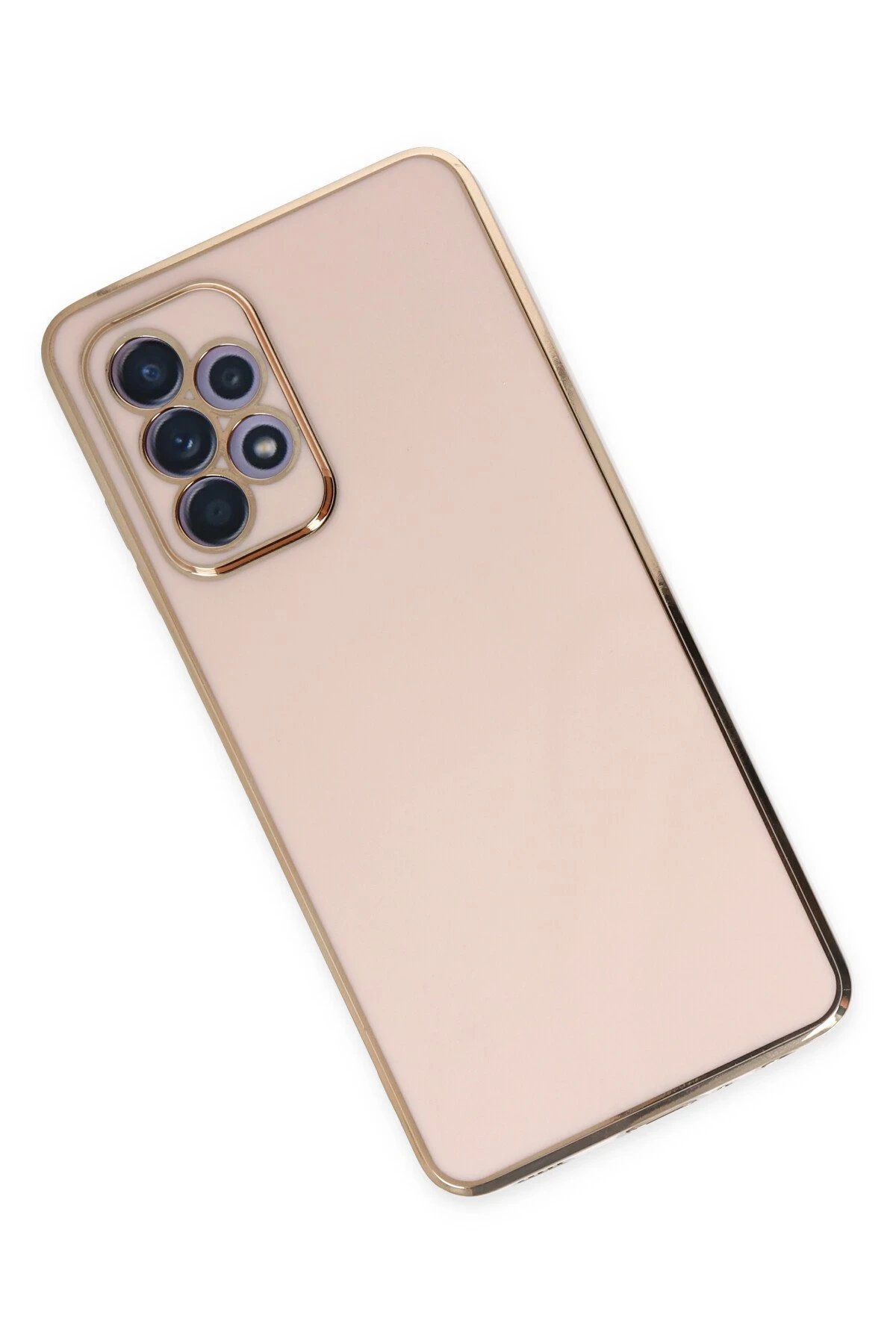 Newface Samsung Galaxy A52 Kılıf Volet Silikon - Pembe