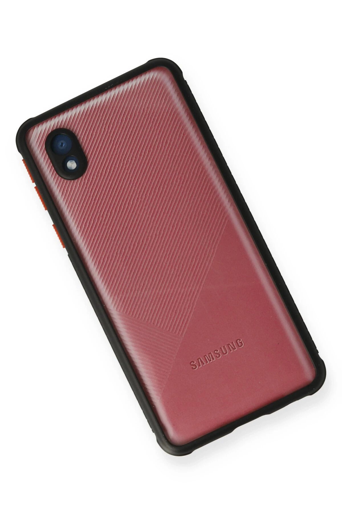 Newface Samsung Galaxy A01 Core Kılıf Miami Şeffaf Silikon - Siyah