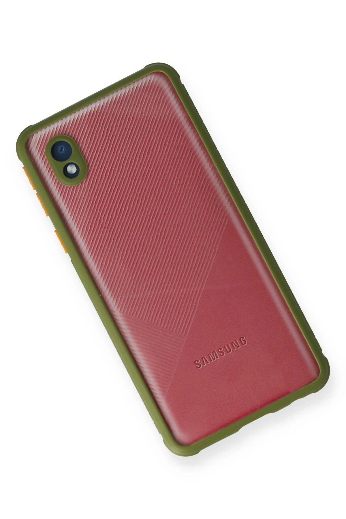 Newface Samsung Galaxy A01 Core Kılıf Miami Şeffaf Silikon - Yeşil