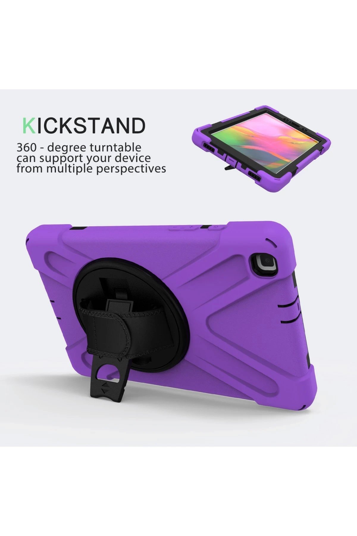 Newface Samsung Galaxy T290 Tab A 8 Kılıf Amazing Tablet Kapak - Mor