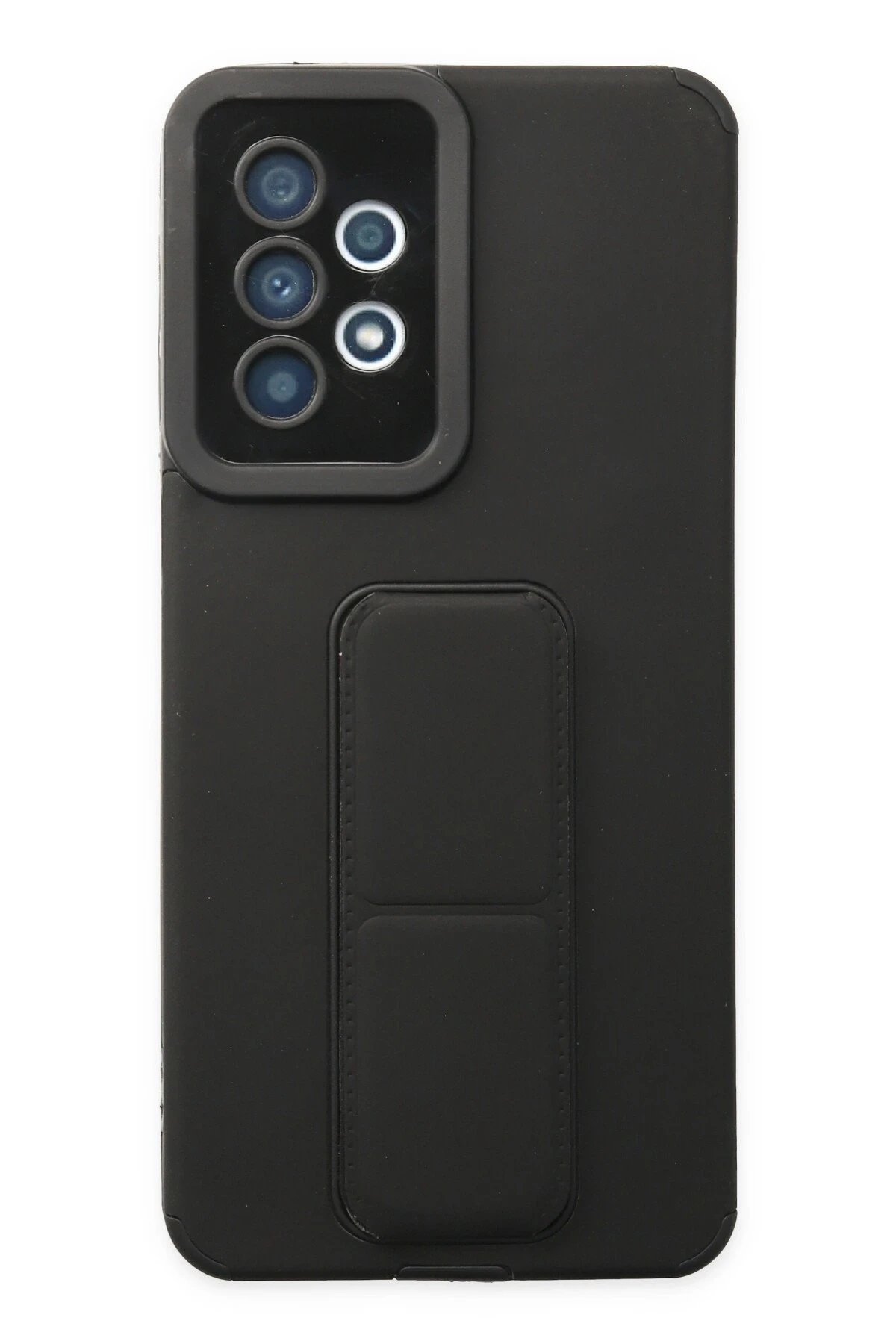 Newface Samsung Galaxy A33 5G Kılıf Mega Standlı Silikon - Siyah