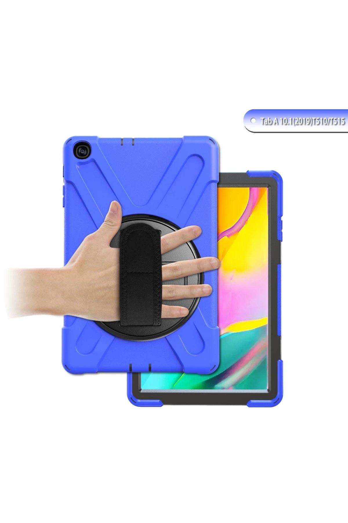 Newface Samsung Galaxy T510 Tab A 10.1 Kılıf Amazing Tablet Kapak - Mavi