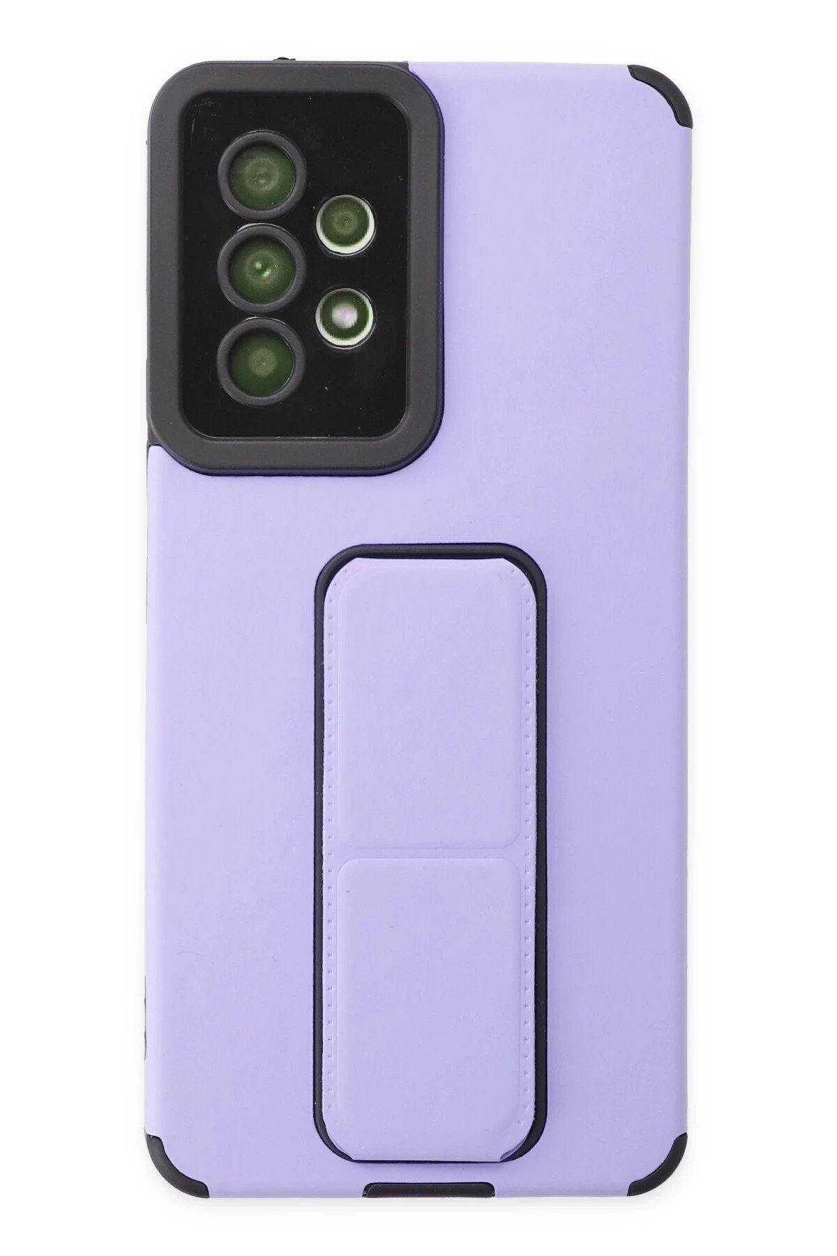 Newface Samsung Galaxy A53 5G Kılıf Mega Standlı Silikon - Lila