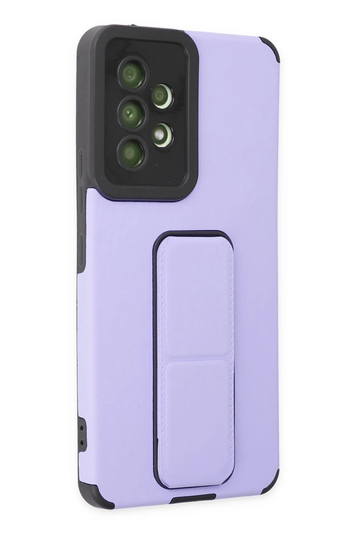 Newface Samsung Galaxy A53 5G Kılıf Mega Standlı Silikon - Lila