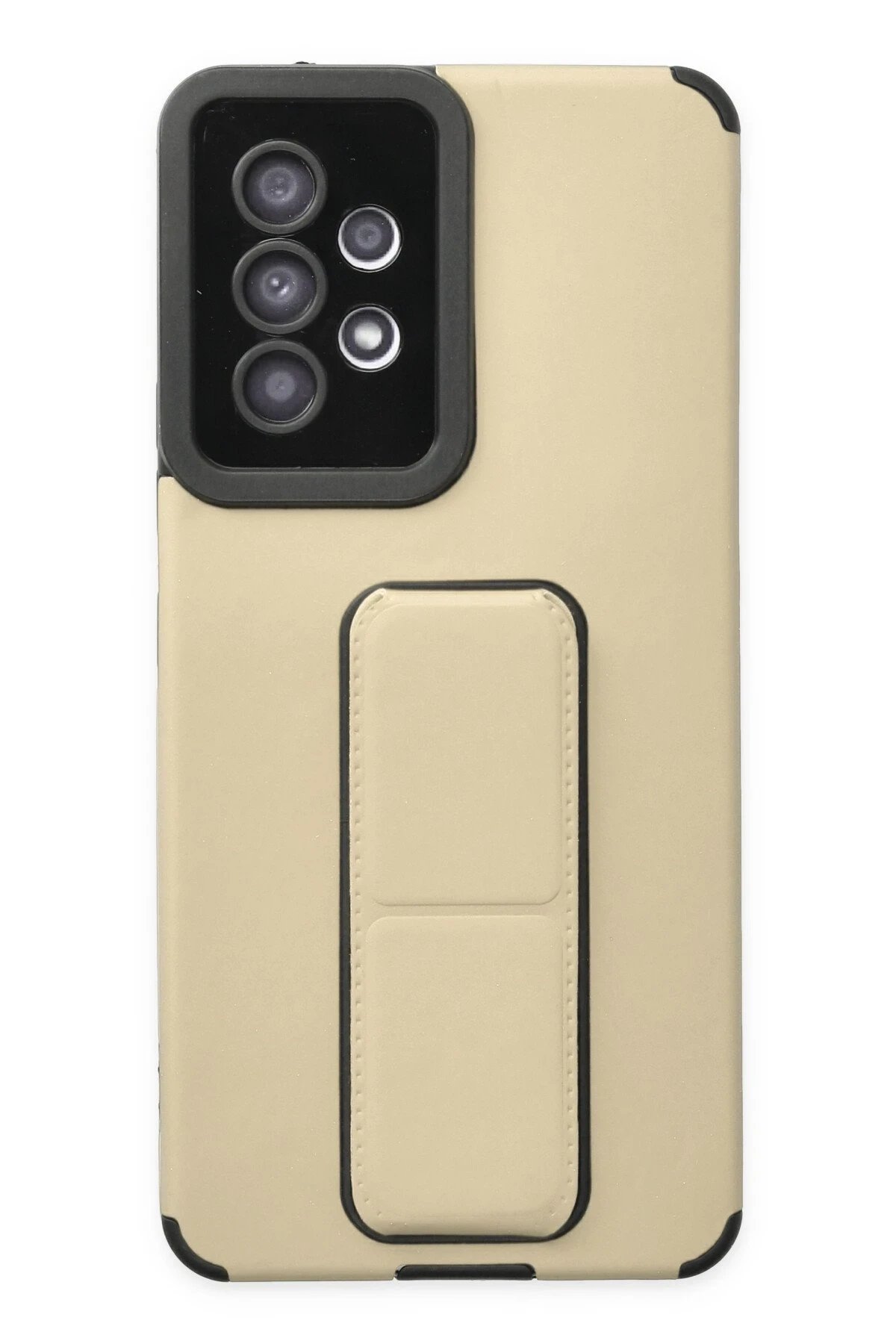 Newface Samsung Galaxy A53 5G Kılıf Mega Standlı Silikon - Gold