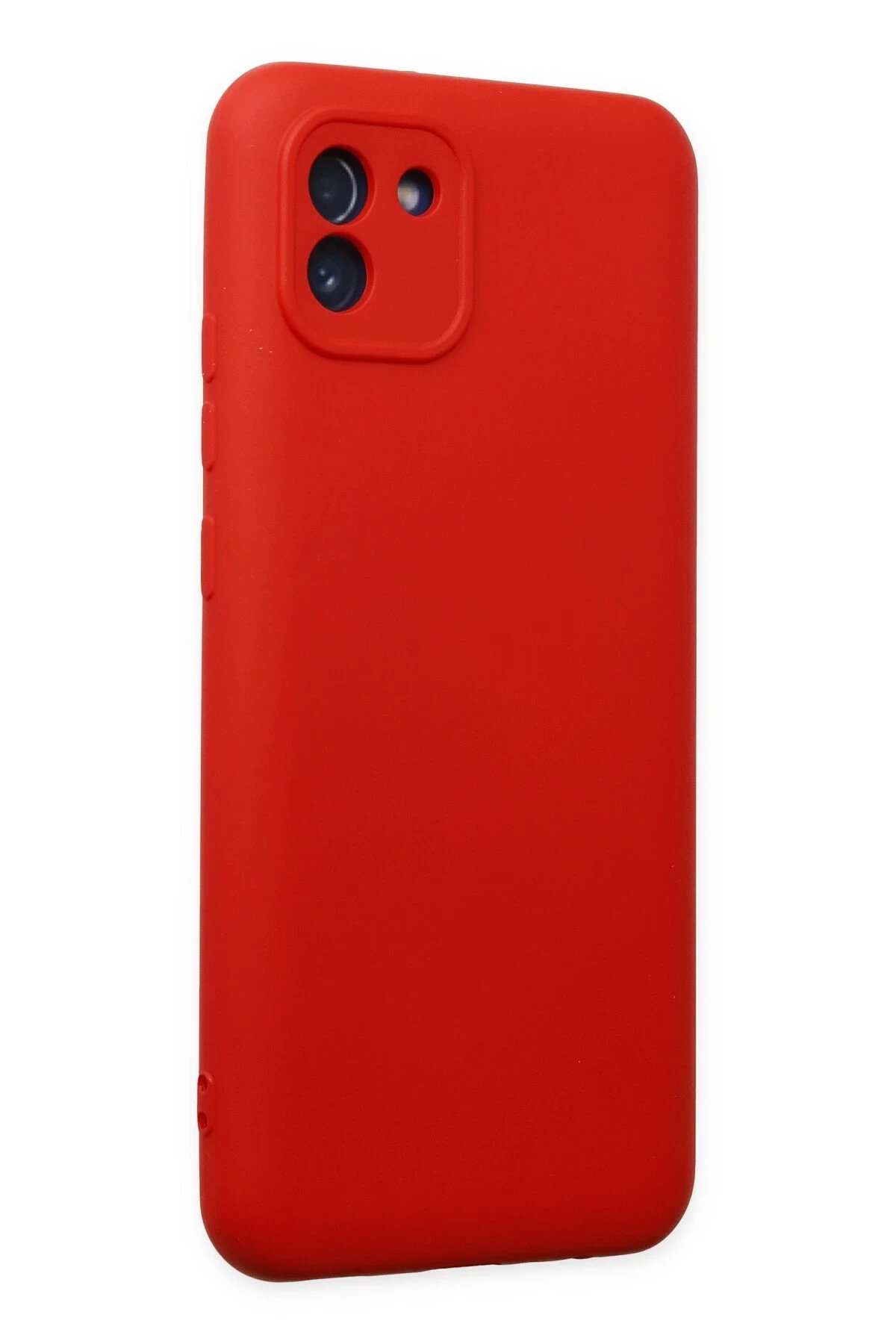 Newface Samsung Galaxy A03 Kılıf Nano içi Kadife Silikon - Kırmızı