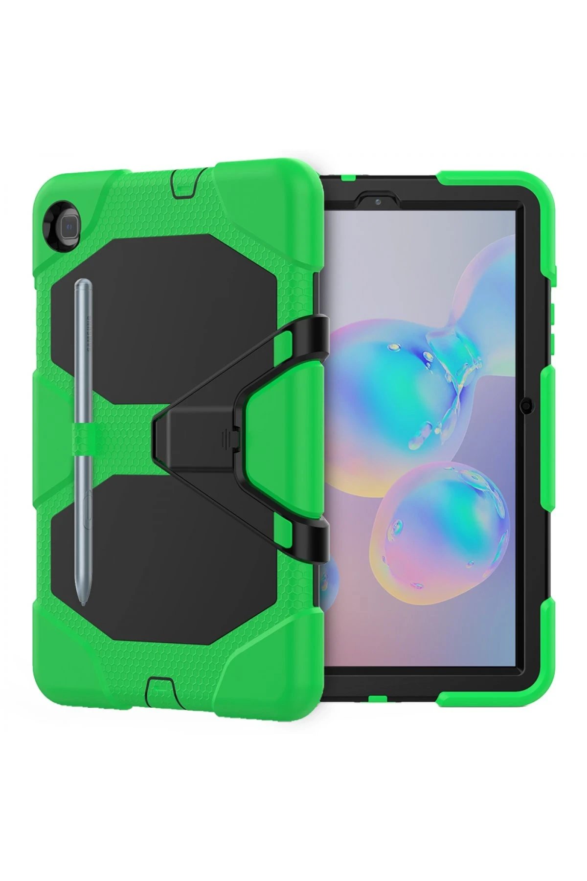 Newface Samsung Galaxy P610 Tab S6 Lite 10.4 Kılıf Griffin Tablet Kapak - Yeşil