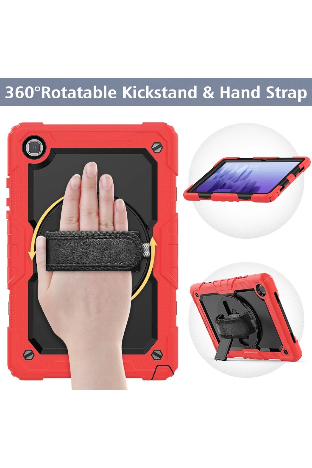 Newface Samsung Galaxy T500 Tab A7 10.4 Kılıf Pars Tablet Kapak - Kırmızı