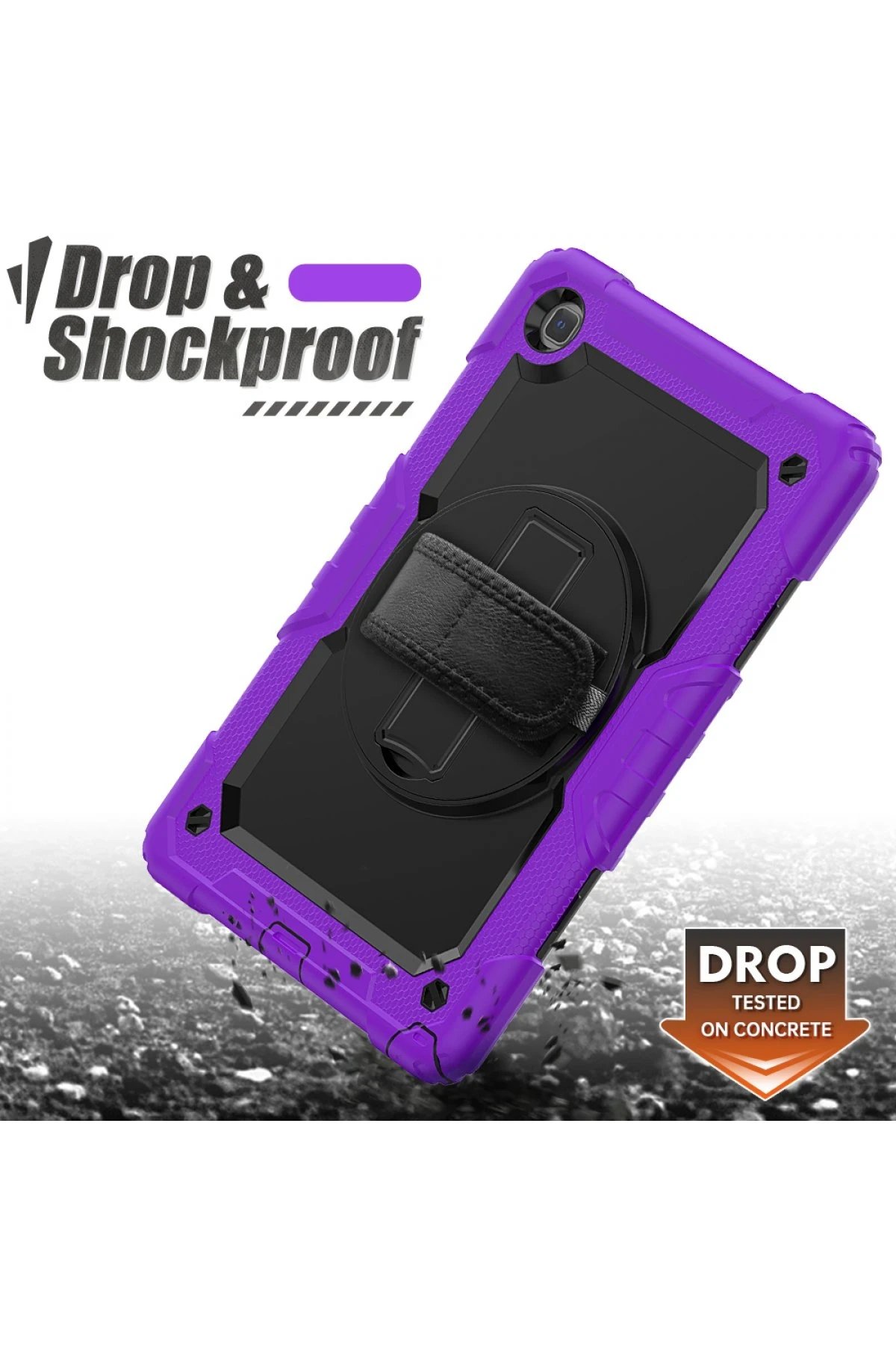 Newface Samsung Galaxy T500 Tab A7 10.4 Kılıf Pars Tablet Kapak - Mor