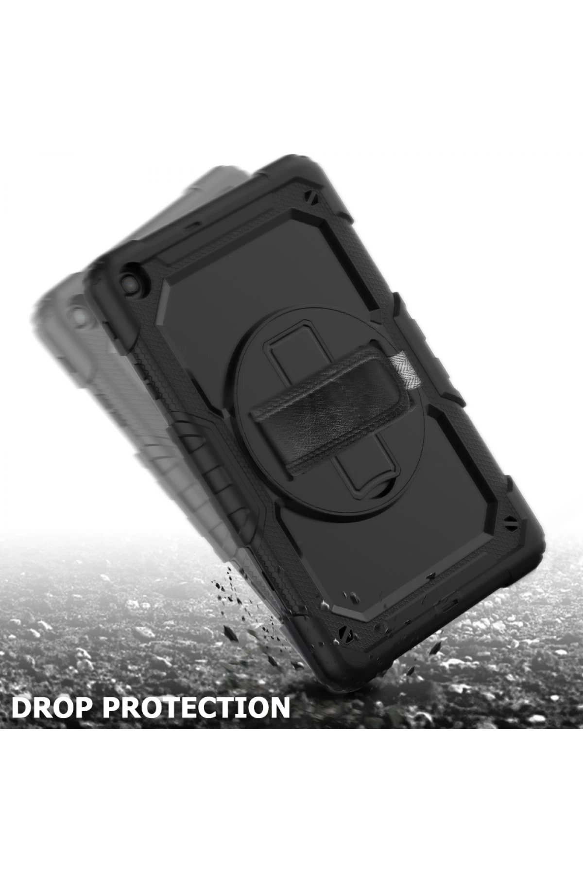 Newface Samsung Galaxy T510 Tab A 10.1 Kılıf Pars Tablet Kapak - Siyah