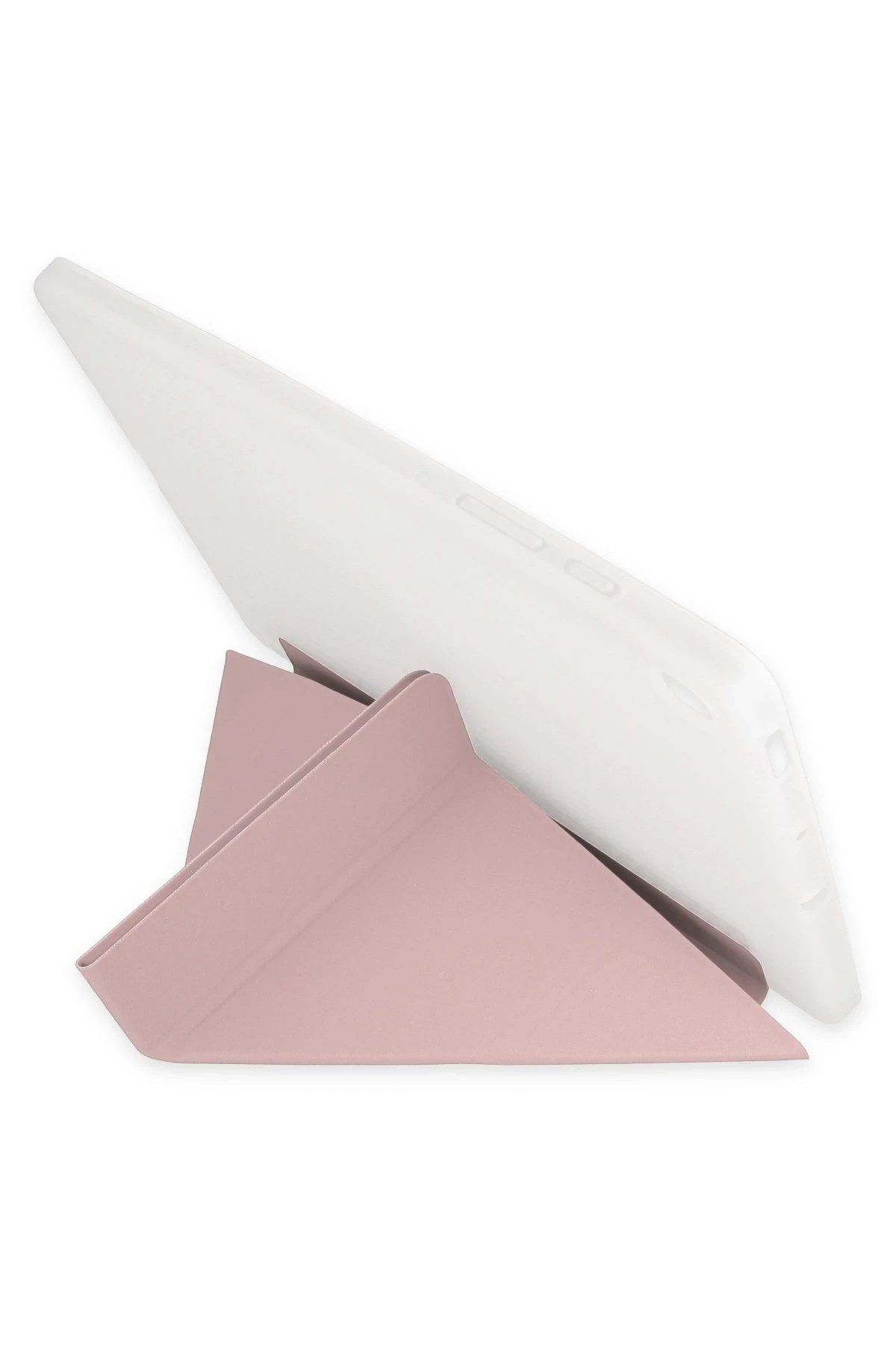 Newface Samsung Galaxy P610 Tab S6 Lite 10.4 Kılıf Kalemlikli Mars Tablet Kılıfı - Rose Gold