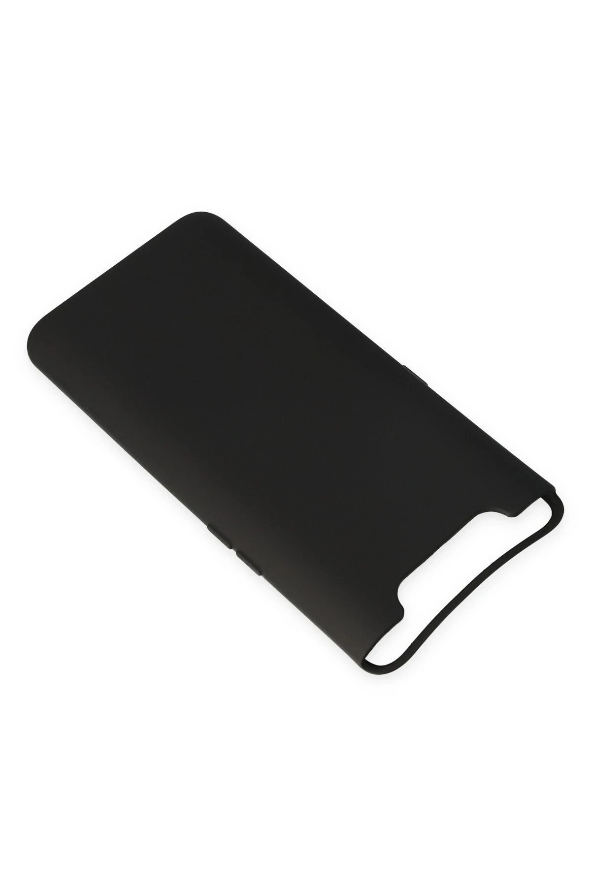 Newface Samsung Galaxy A80 Kılıf Nano içi Kadife Silikon - Siyah