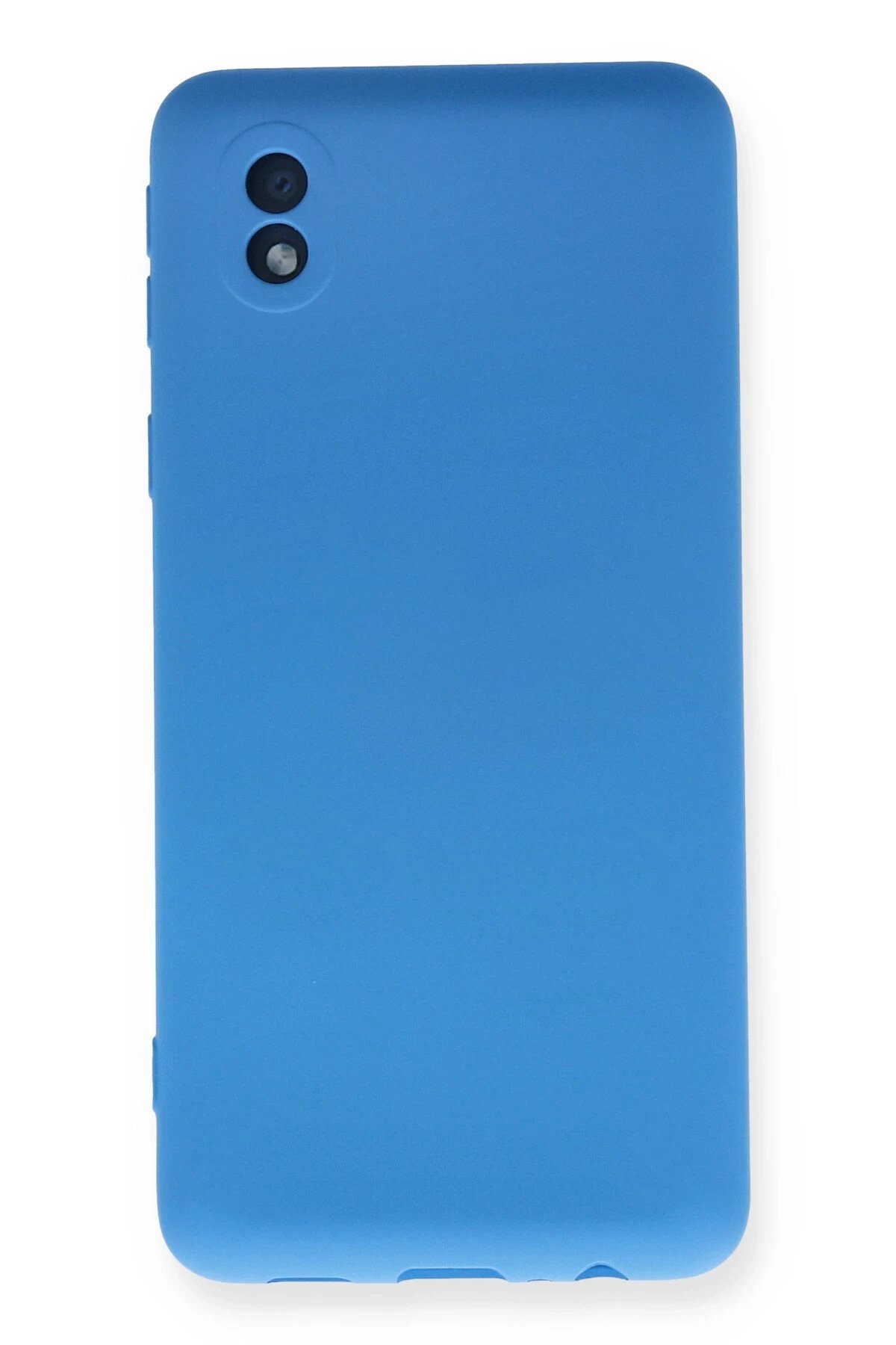 Newface Samsung Galaxy A01 Core Kılıf Nano içi Kadife Silikon - Mavi