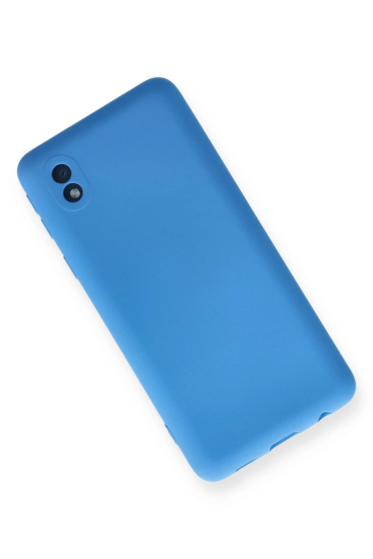 Newface Samsung Galaxy A01 Core Kılıf Nano içi Kadife Silikon - Mavi