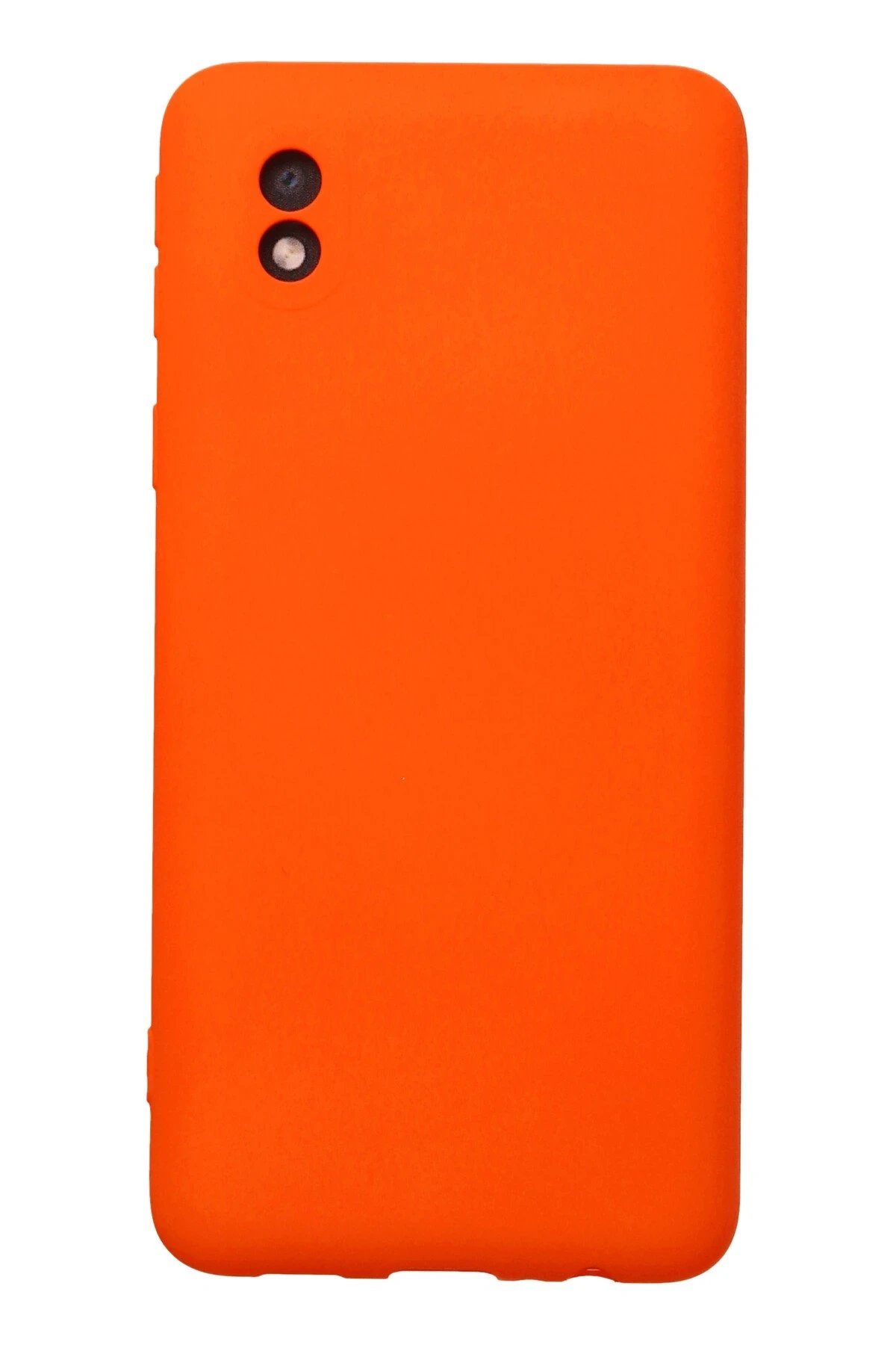 Newface Samsung Galaxy A01 Core Kılıf Nano içi Kadife Silikon - Turuncu