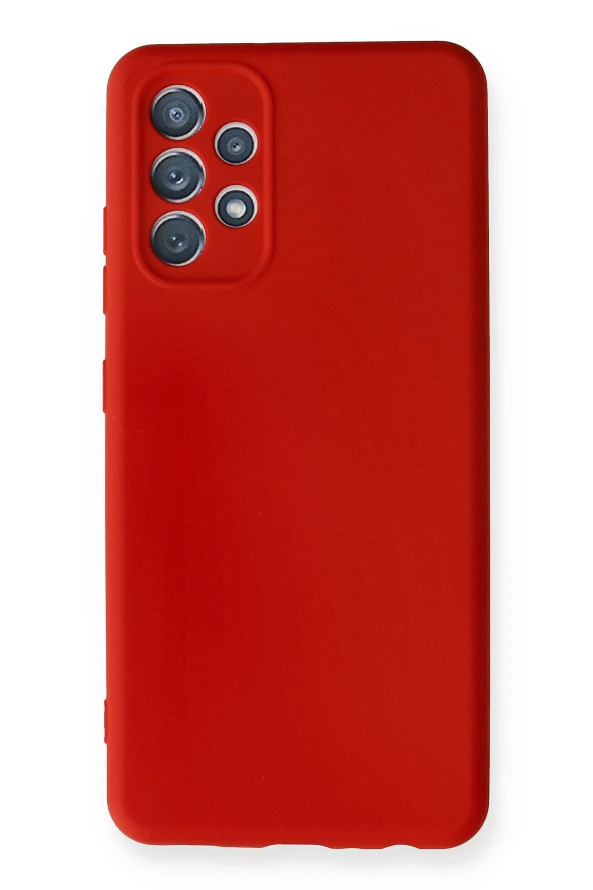 Newface Samsung Galaxy A32 Kılıf Nano içi Kadife Silikon - Kırmızı