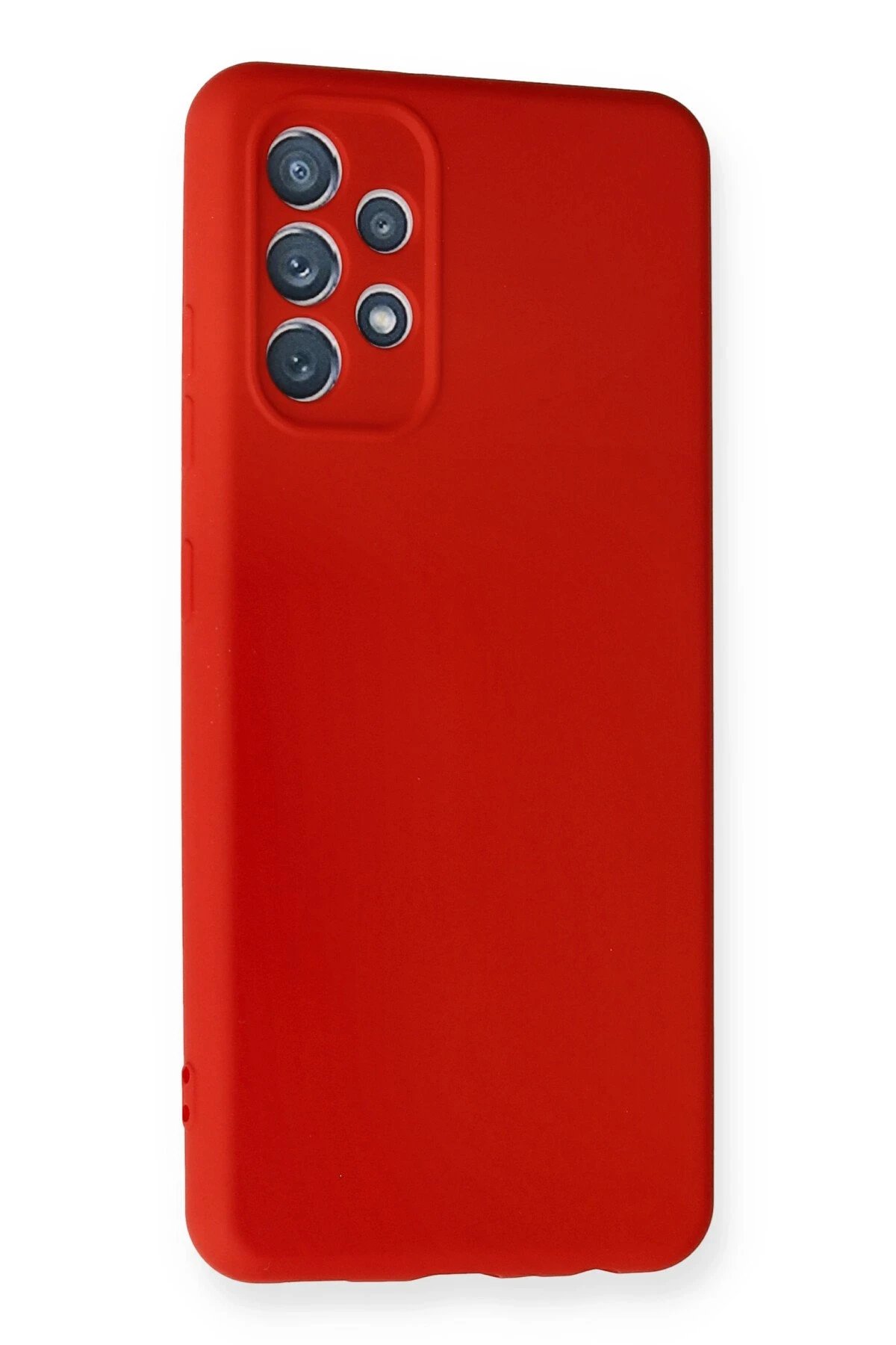 Newface Samsung Galaxy A32 Kılıf Nano içi Kadife Silikon - Kırmızı