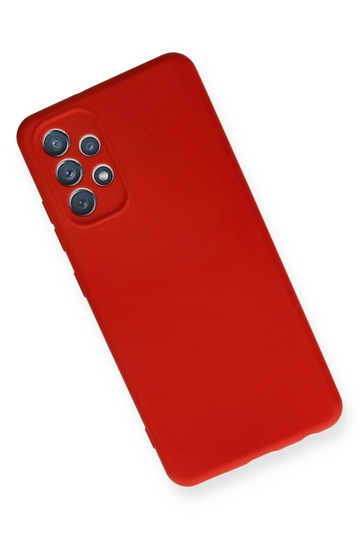 Newface Samsung Galaxy A32 Kılıf Nano içi Kadife Silikon - Kırmızı