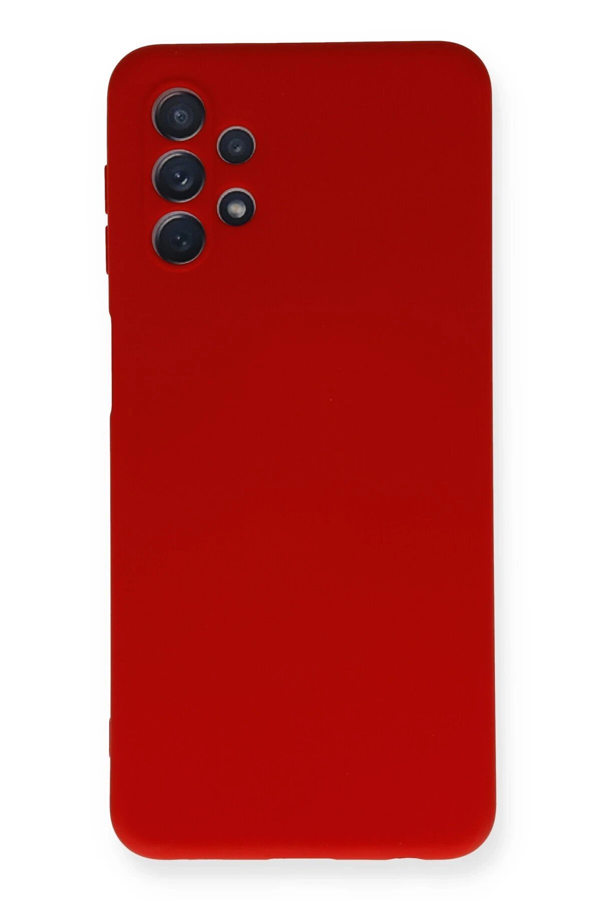 Newface Samsung Galaxy A52 Kılıf Nano içi Kadife Silikon - Kırmızı