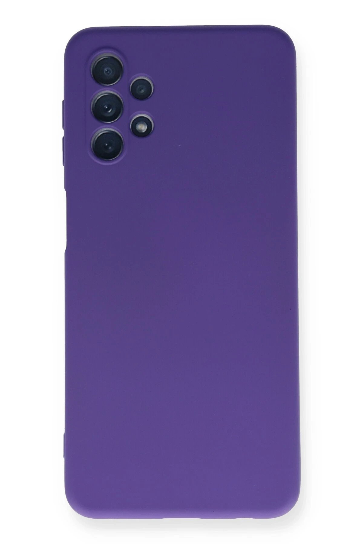 Newface Samsung Galaxy A52 Kılıf Nano içi Kadife Silikon - Mor