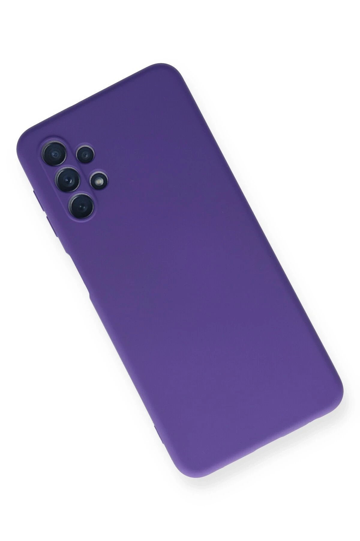 Newface Samsung Galaxy A52 Kılıf Nano içi Kadife Silikon - Mor