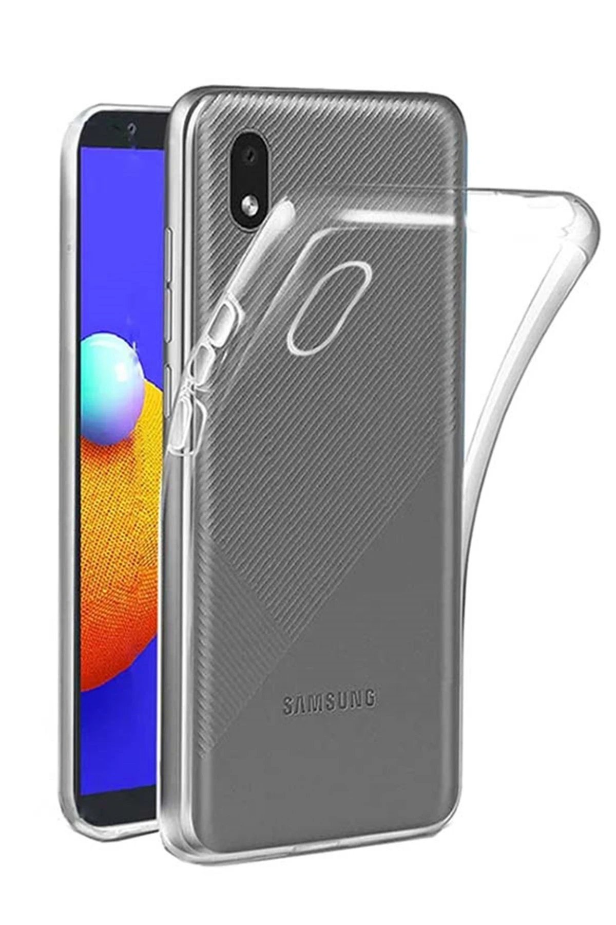 Newface Samsung Galaxy A01 Core Kılıf Lüx Şeffaf Silikon